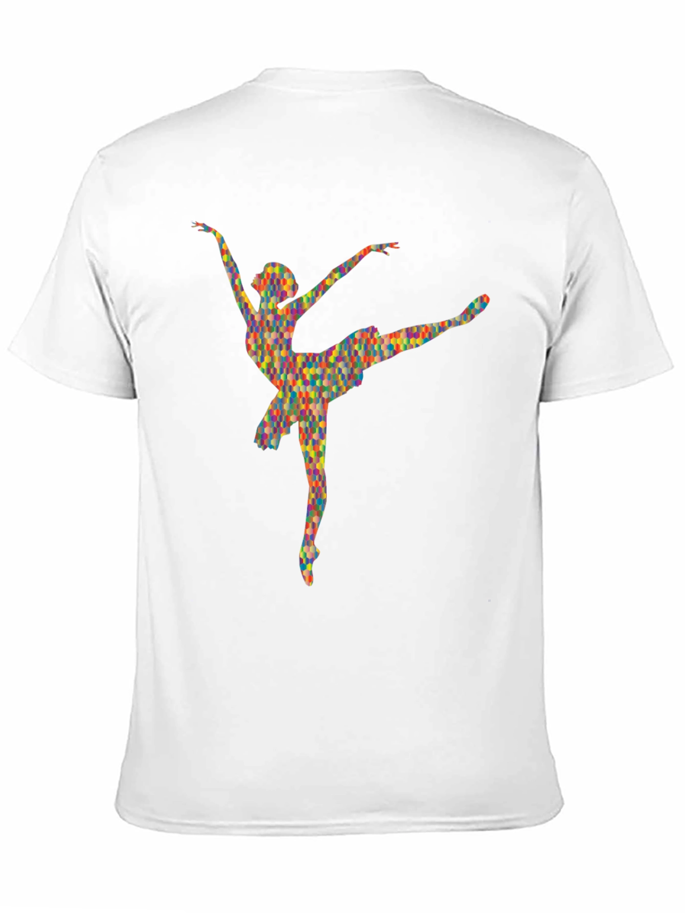 Black Geometric Ballerina Black T-Shirt view 11