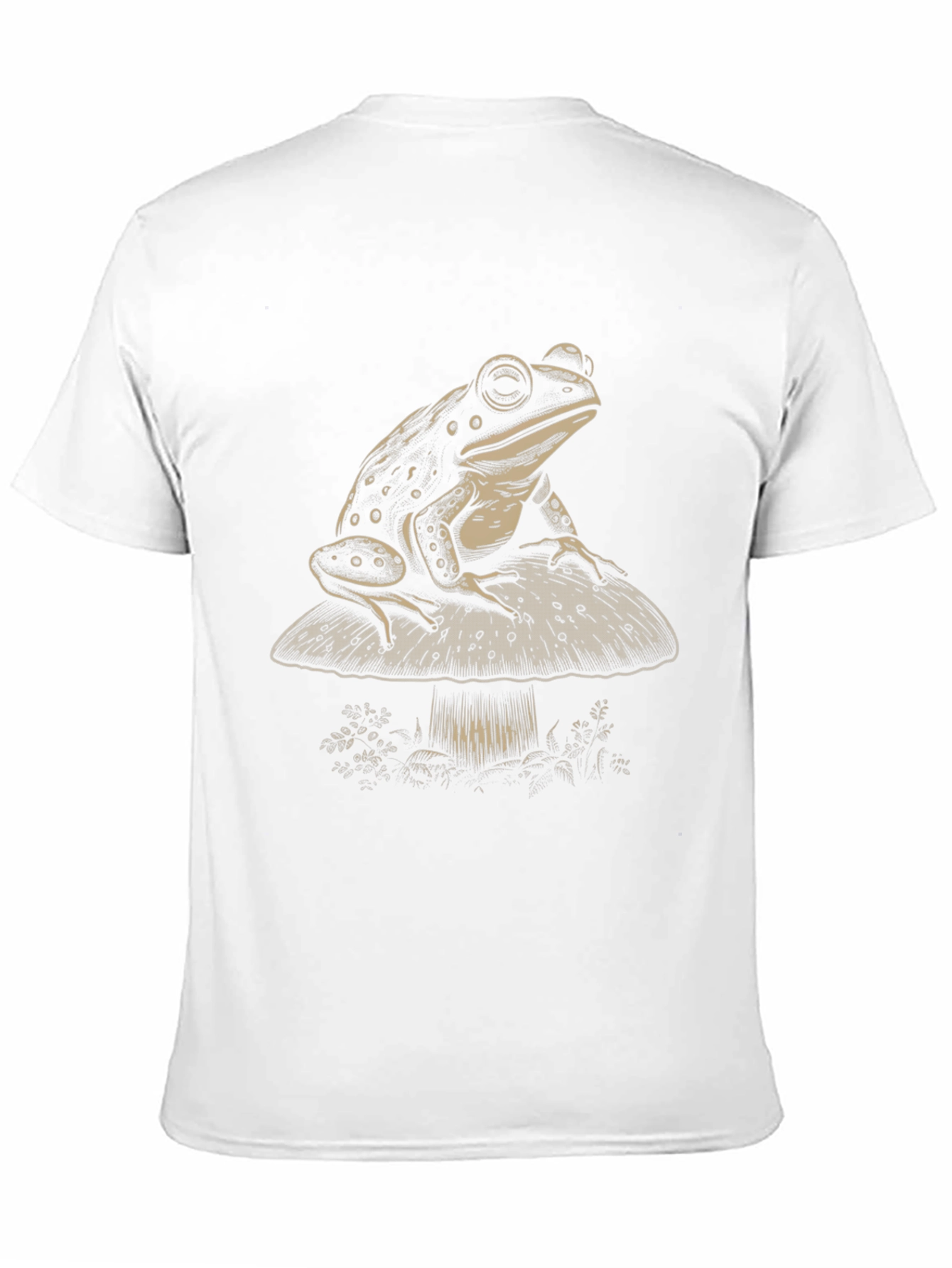 Black Frog on Mushroom Graphic T-Shirt view 11