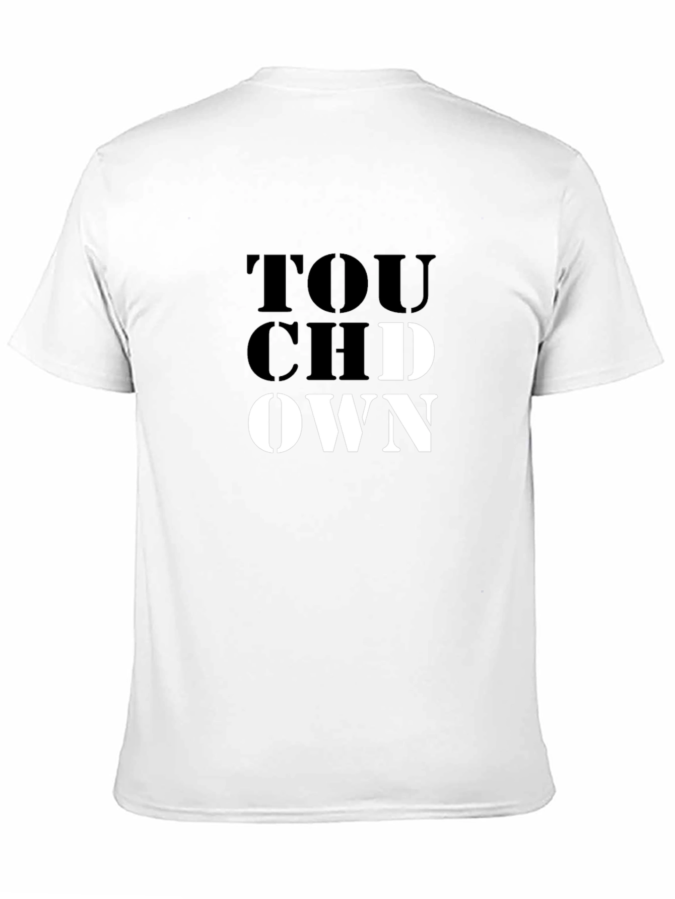 Black Touchdown Graphic Tee - Black Short Sleeve T-Shirt view 11