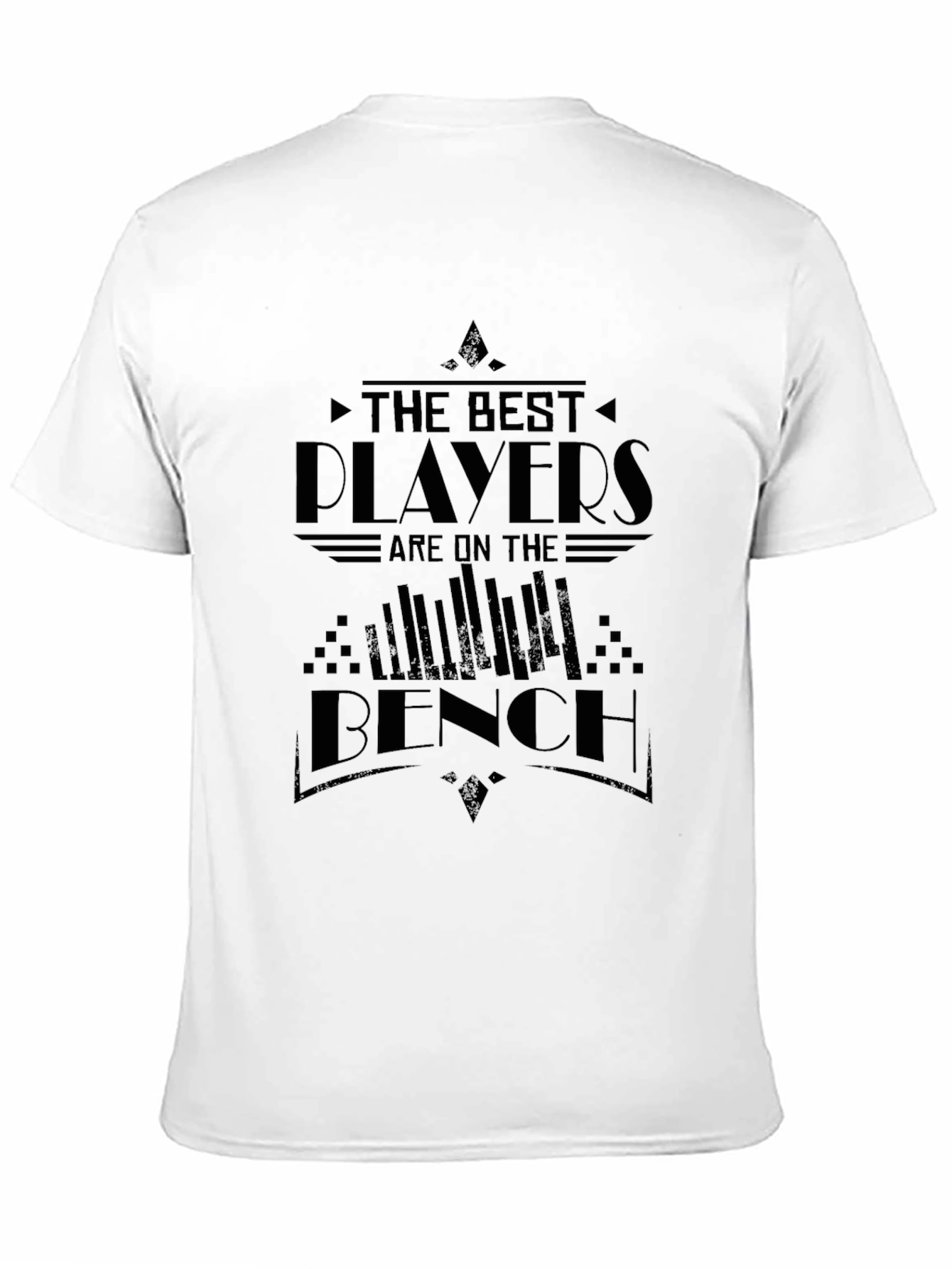 Black The Best Players Are on The Bench Black T-Shirt view 11