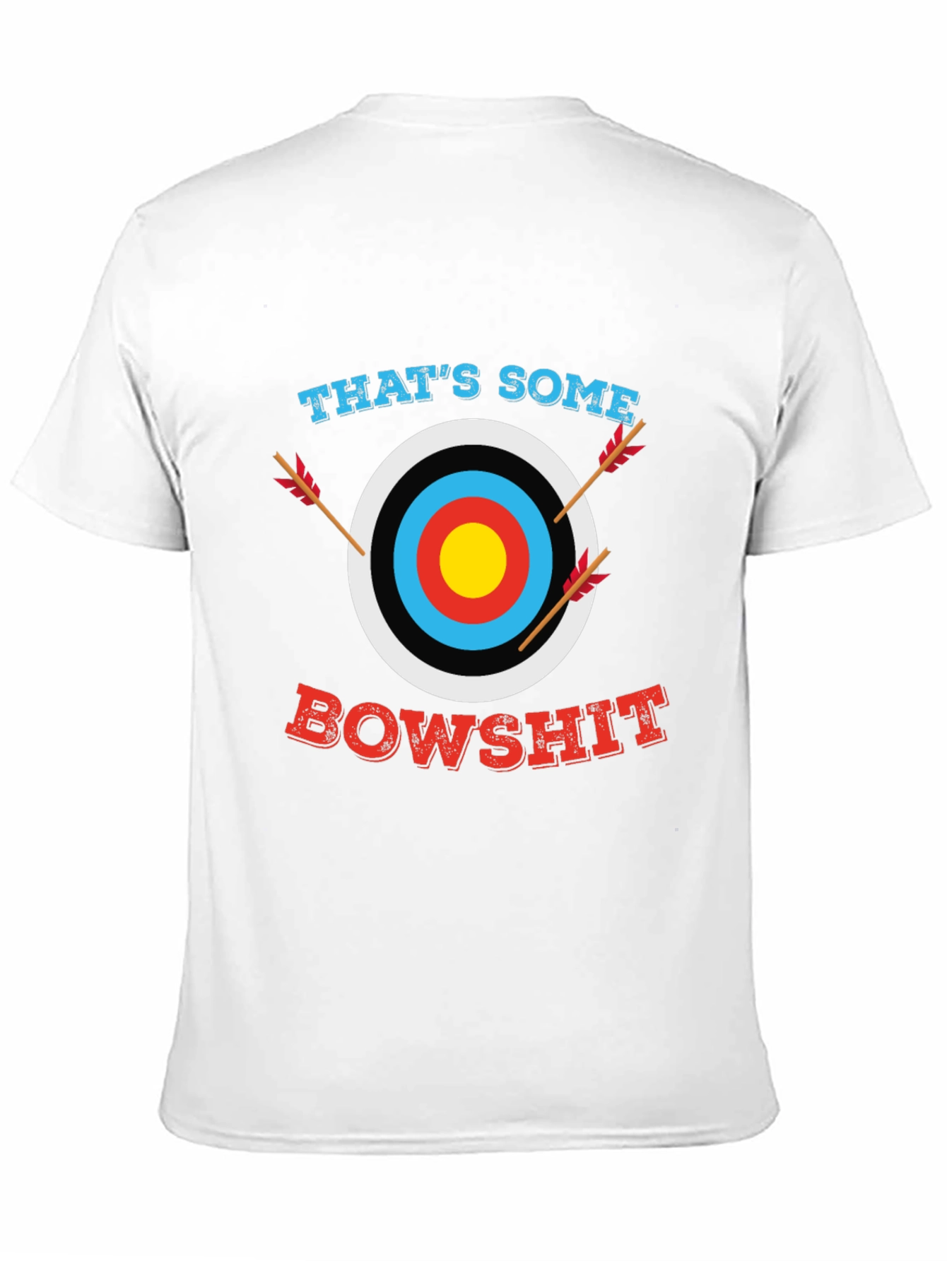 Black That's Some Bowshit Graphic T-Shirt - Archery Humor view 11