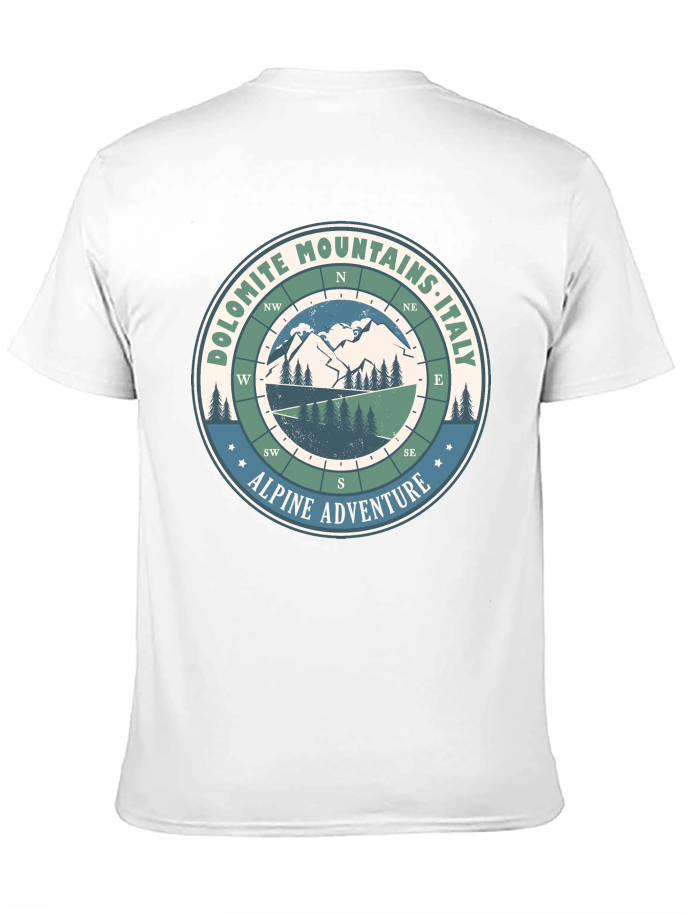 Black Dolomite Mountains Italy Adventure T-Shirt view 11
