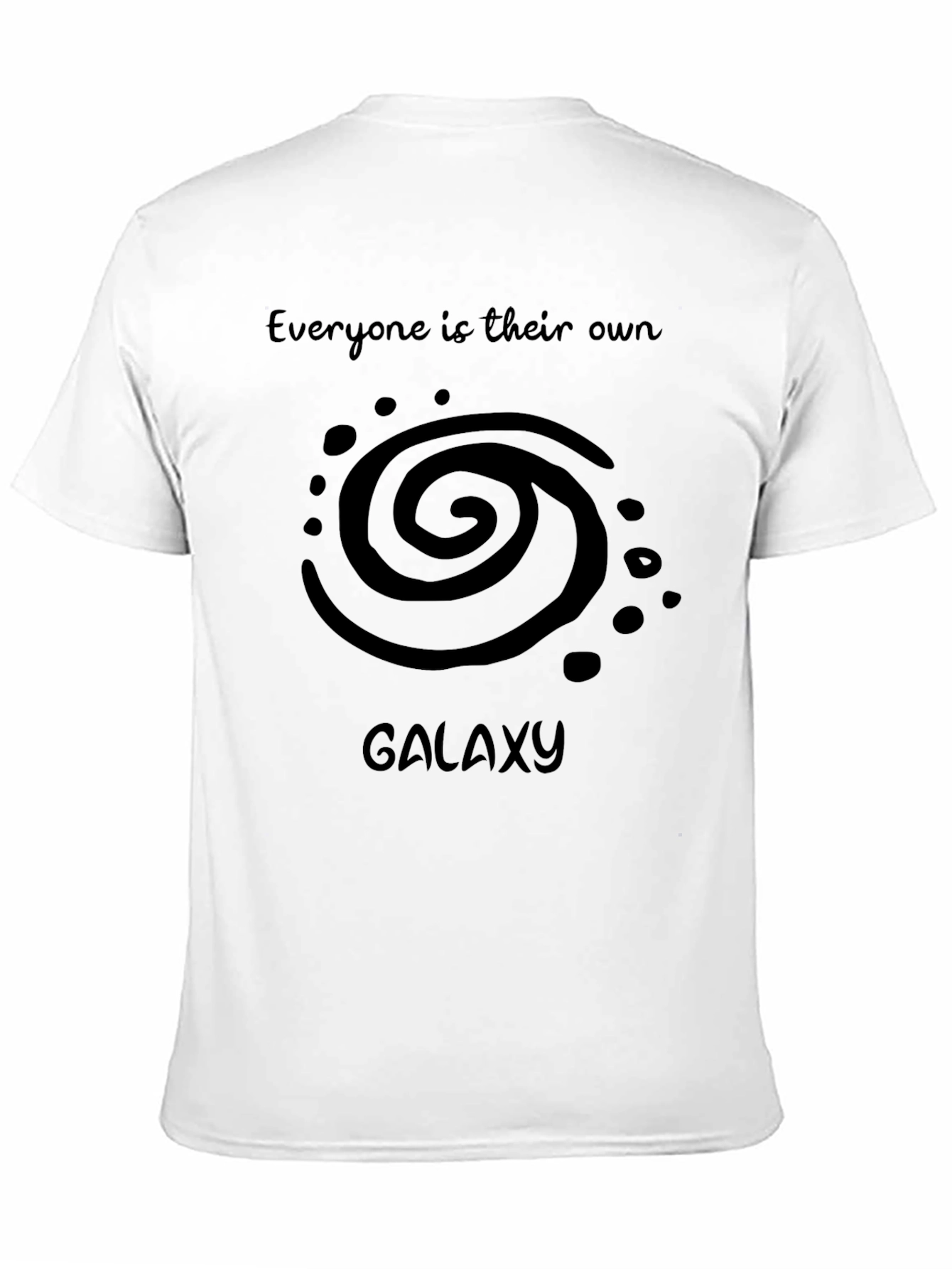 Black Everyone is Their Own Galaxy Black T-Shirt view 11