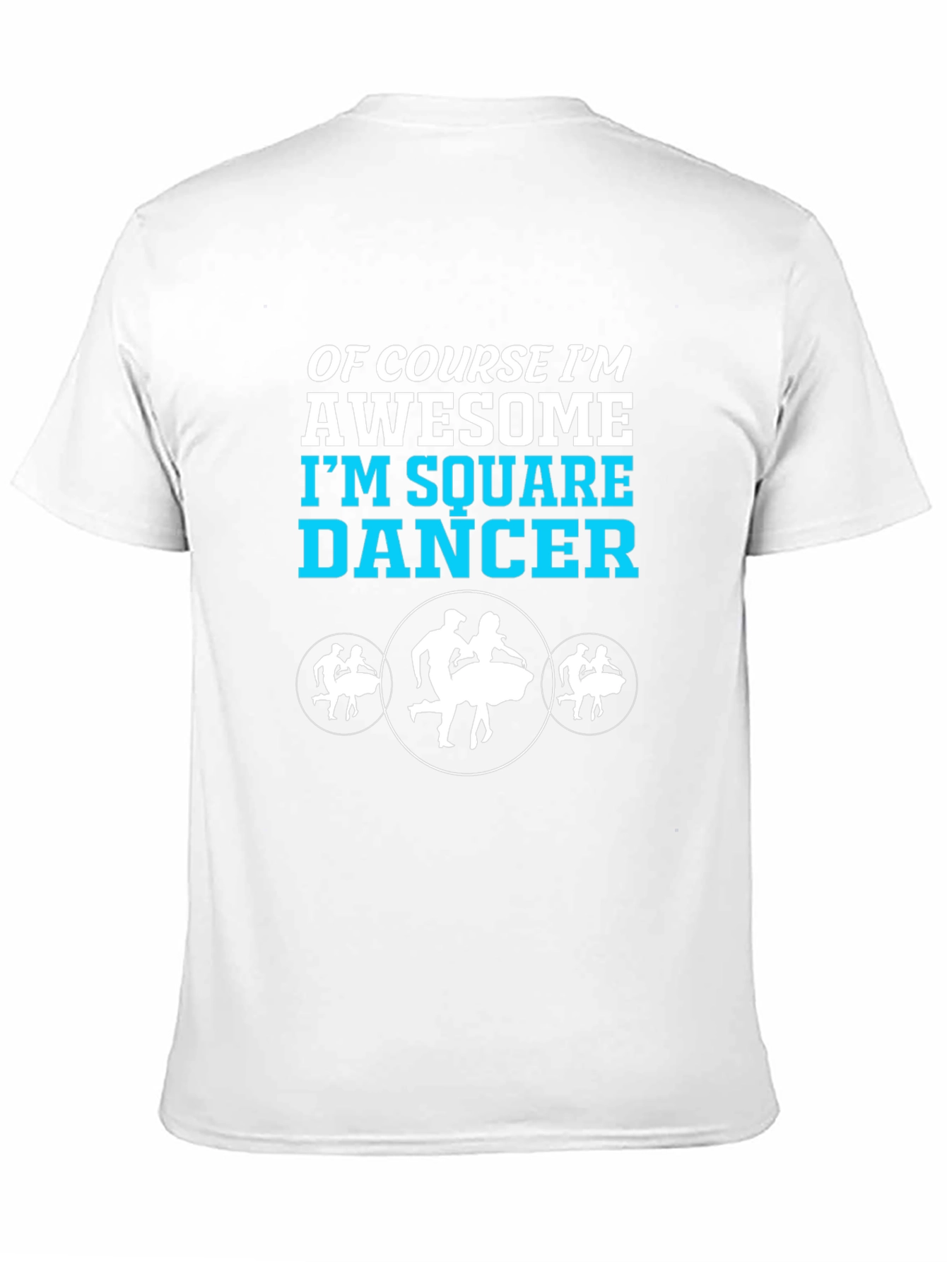Black Awesome Square Dancer Graphic T-Shirt view 11