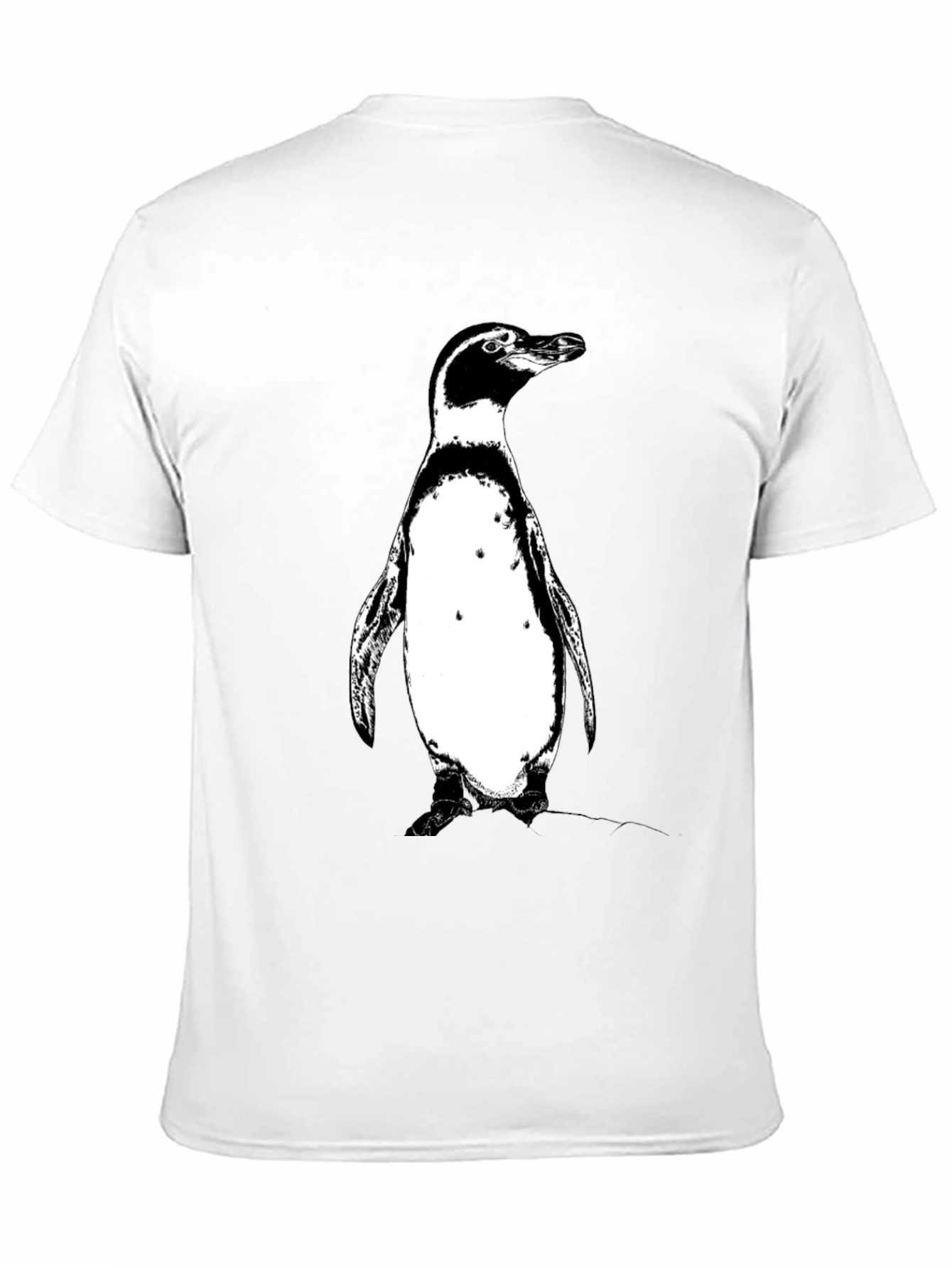 Black Penguin Graphic Tee - Black Cotton T-Shirt view 11