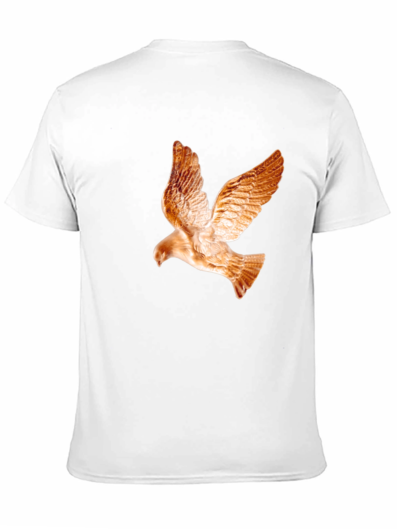 Black Men's Black T-Shirt with Dove Graphic view 11