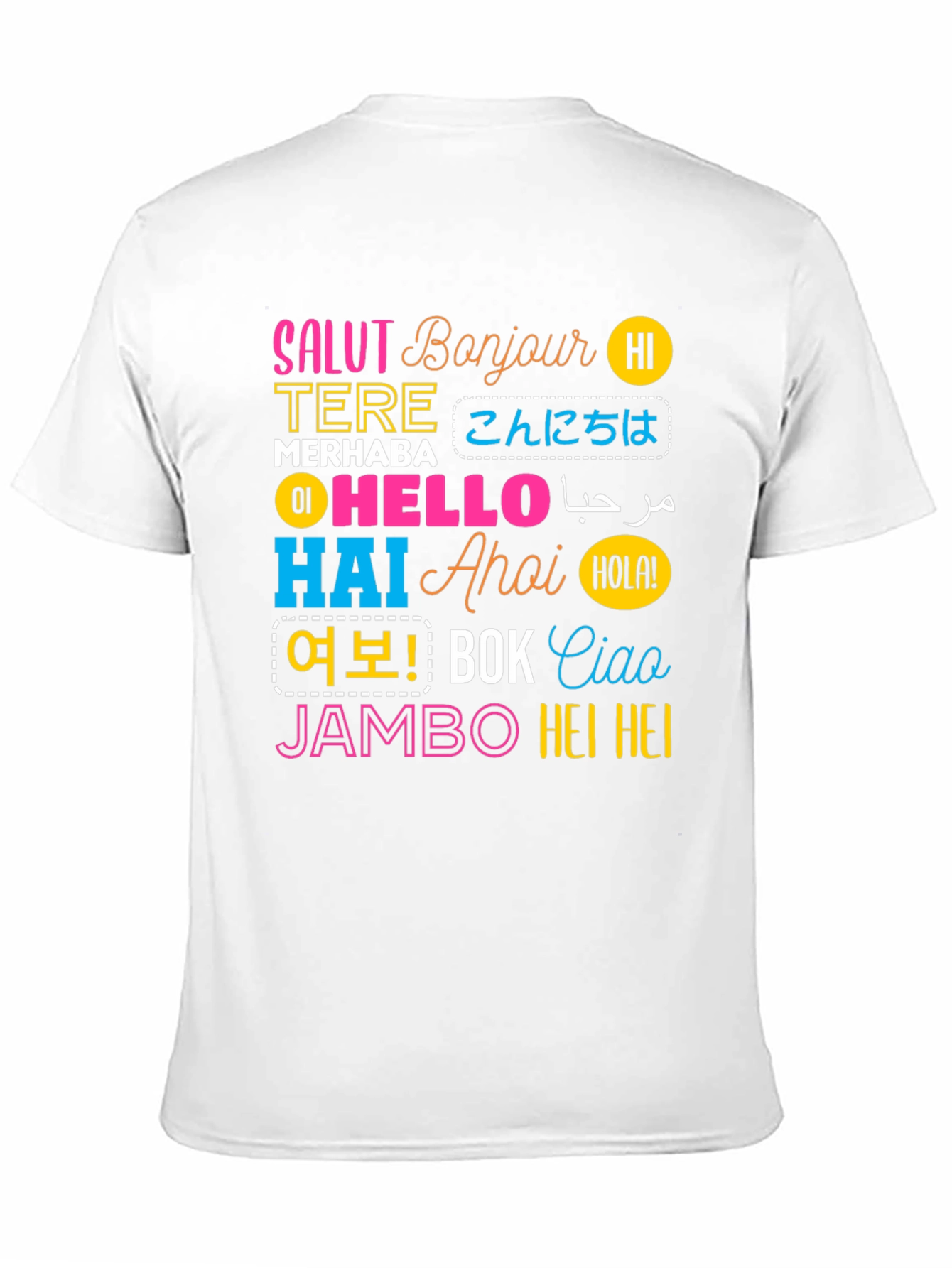 World Hello T-Shirt: Multilingual Greetings - 11