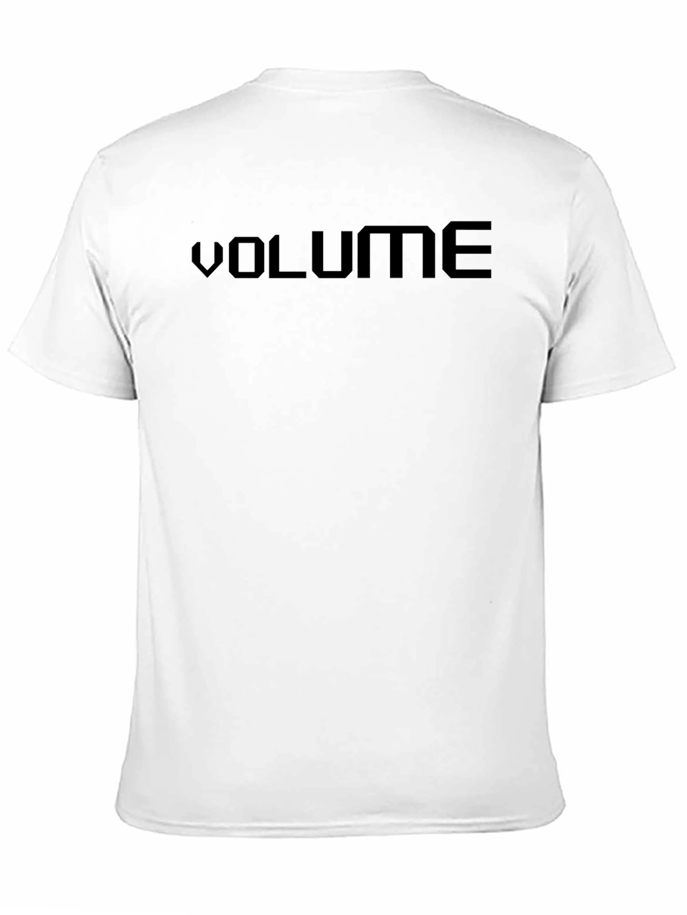 Black Volume Graphic Tee - Black Cotton Casual T-Shirt view 11