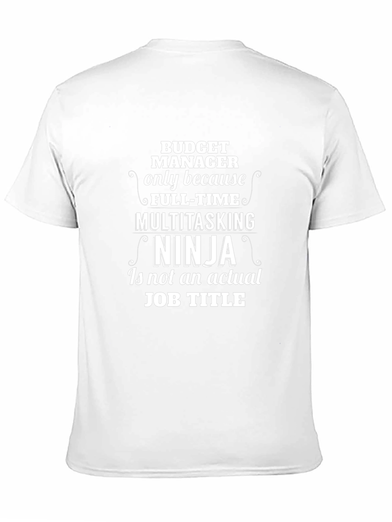 Black Budget Manager Ninja T-Shirt view 11