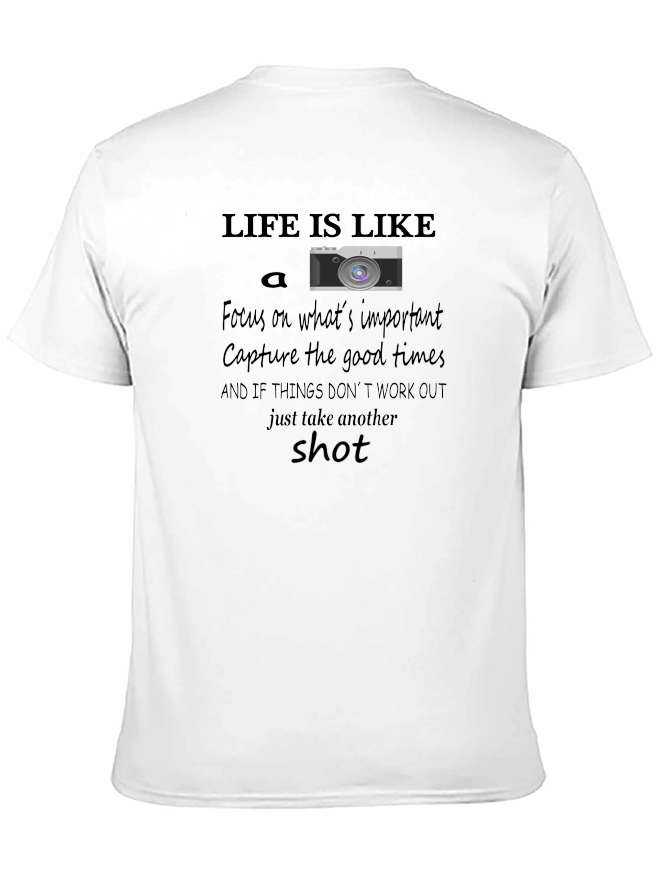 Black Life is Like a Camera T-Shirt view 11