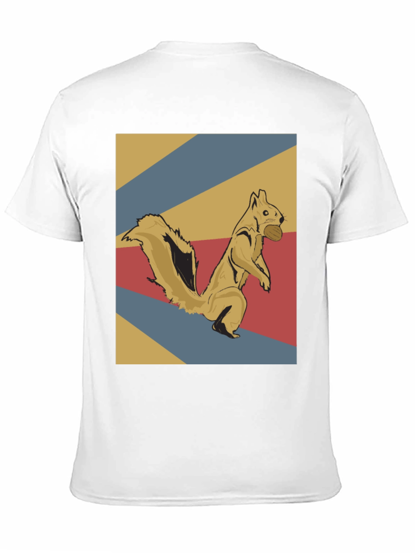 Black Retro Squirrel T-Shirt view 11