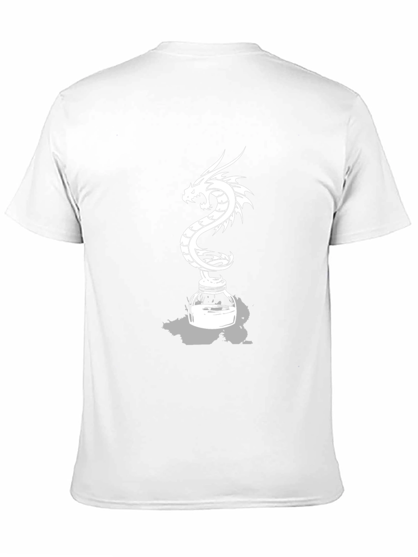 Black Dragon Inkwell Graphic Tee - Black Cotton Blend view 11