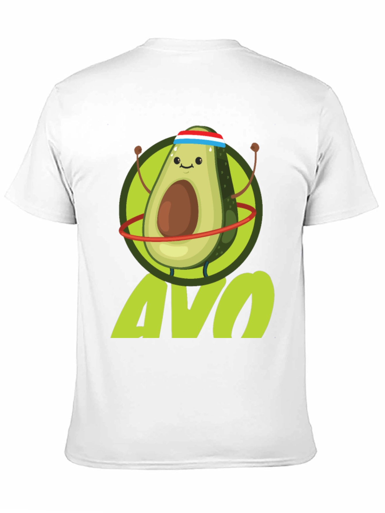 Black Funny Avocado Fitness T-Shirt | Avo Workout Tee view 11