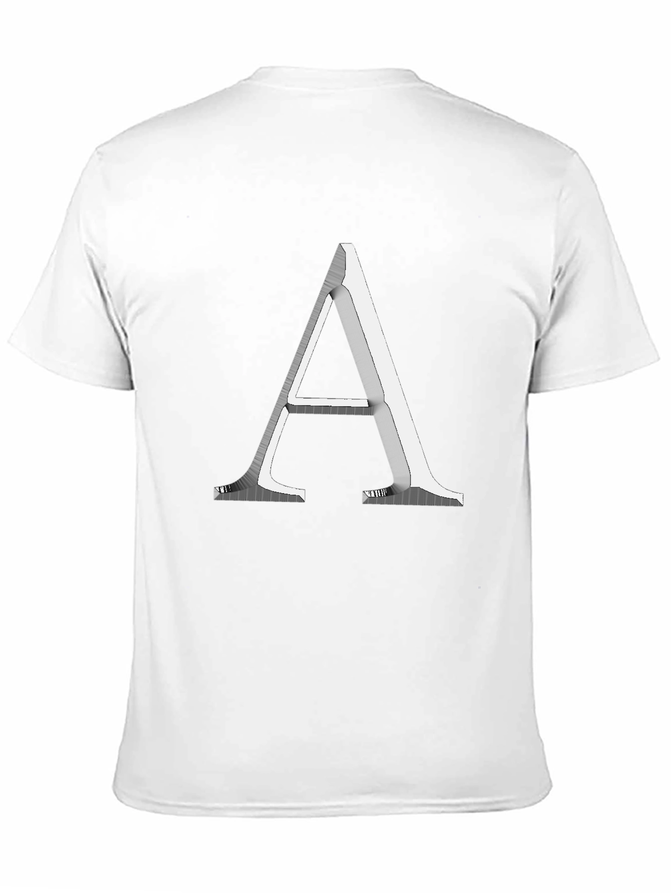Black Letter A Graphic Tee - Modern Minimalist Design view 11