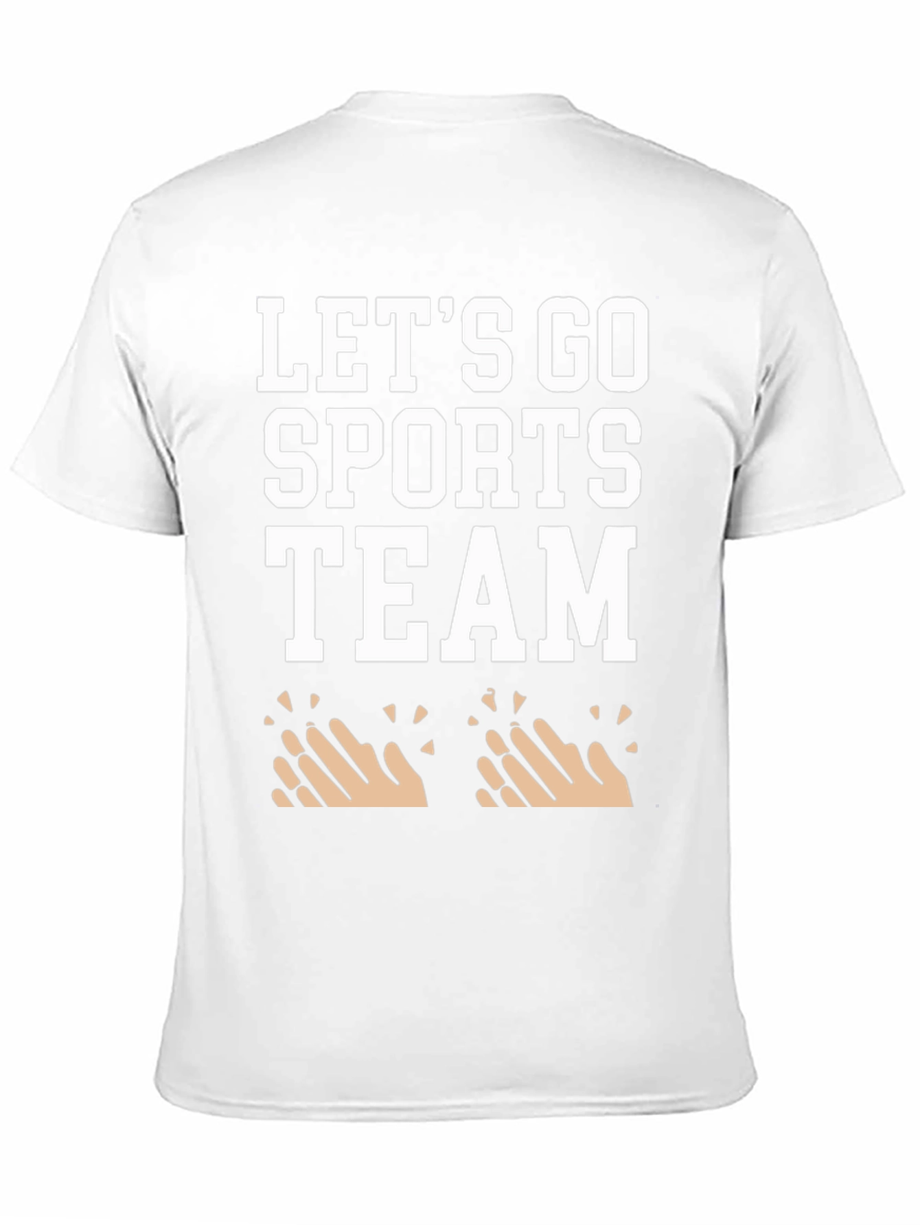 Black Let's Go Sports Team Black T-Shirt view 11