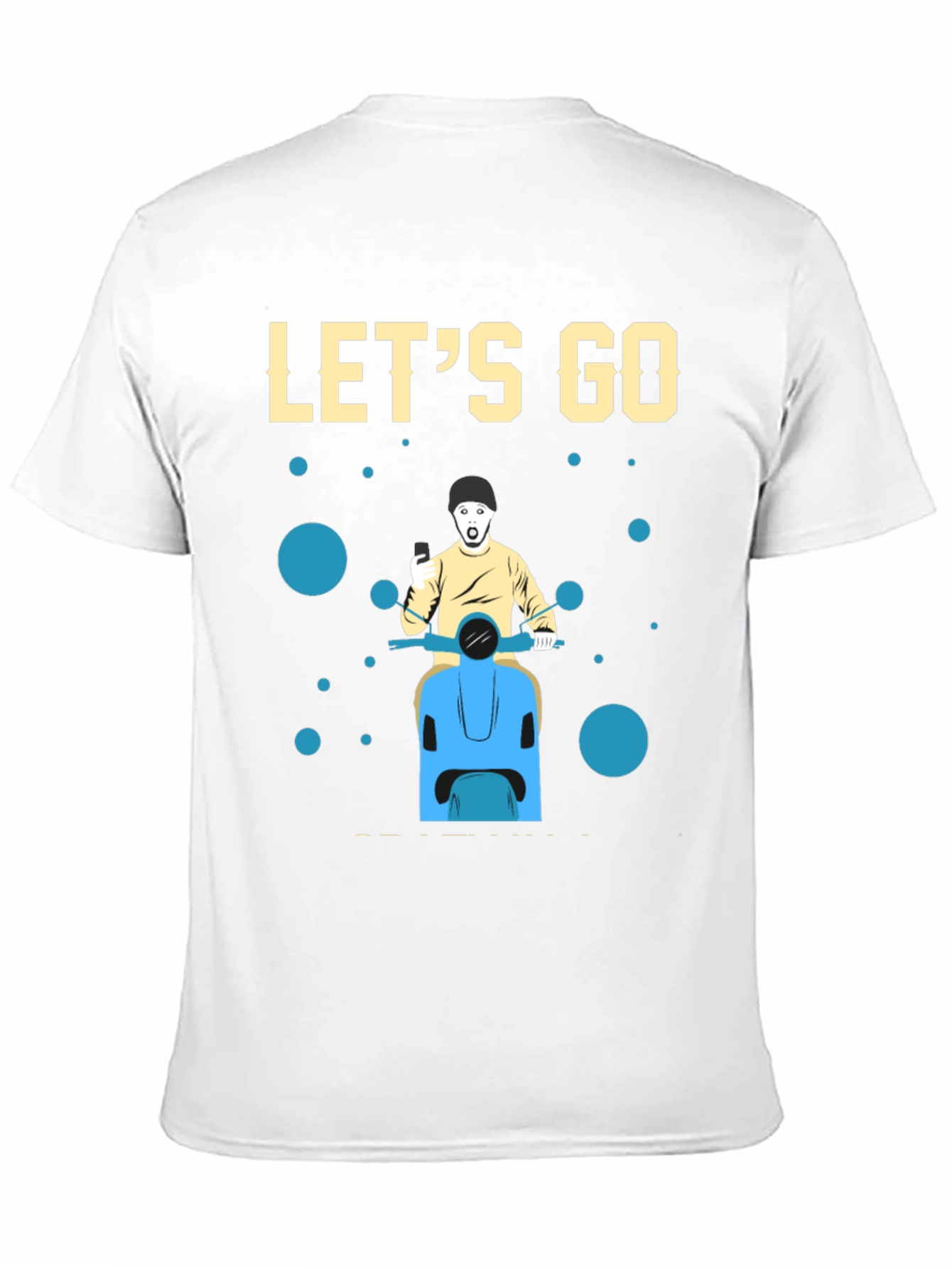 Black Let's Go Black Graphic T-Shirt view 11