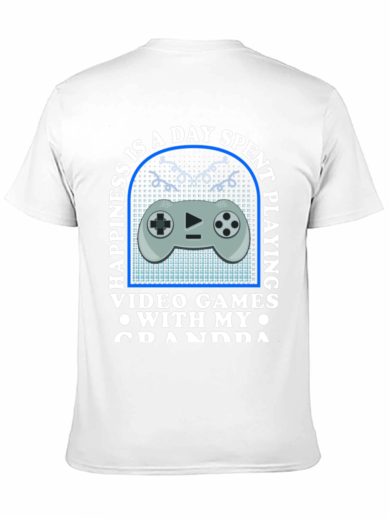 Black Gaming Grandpa T-Shirt - Happiness is a Day Spent Playing view 11
