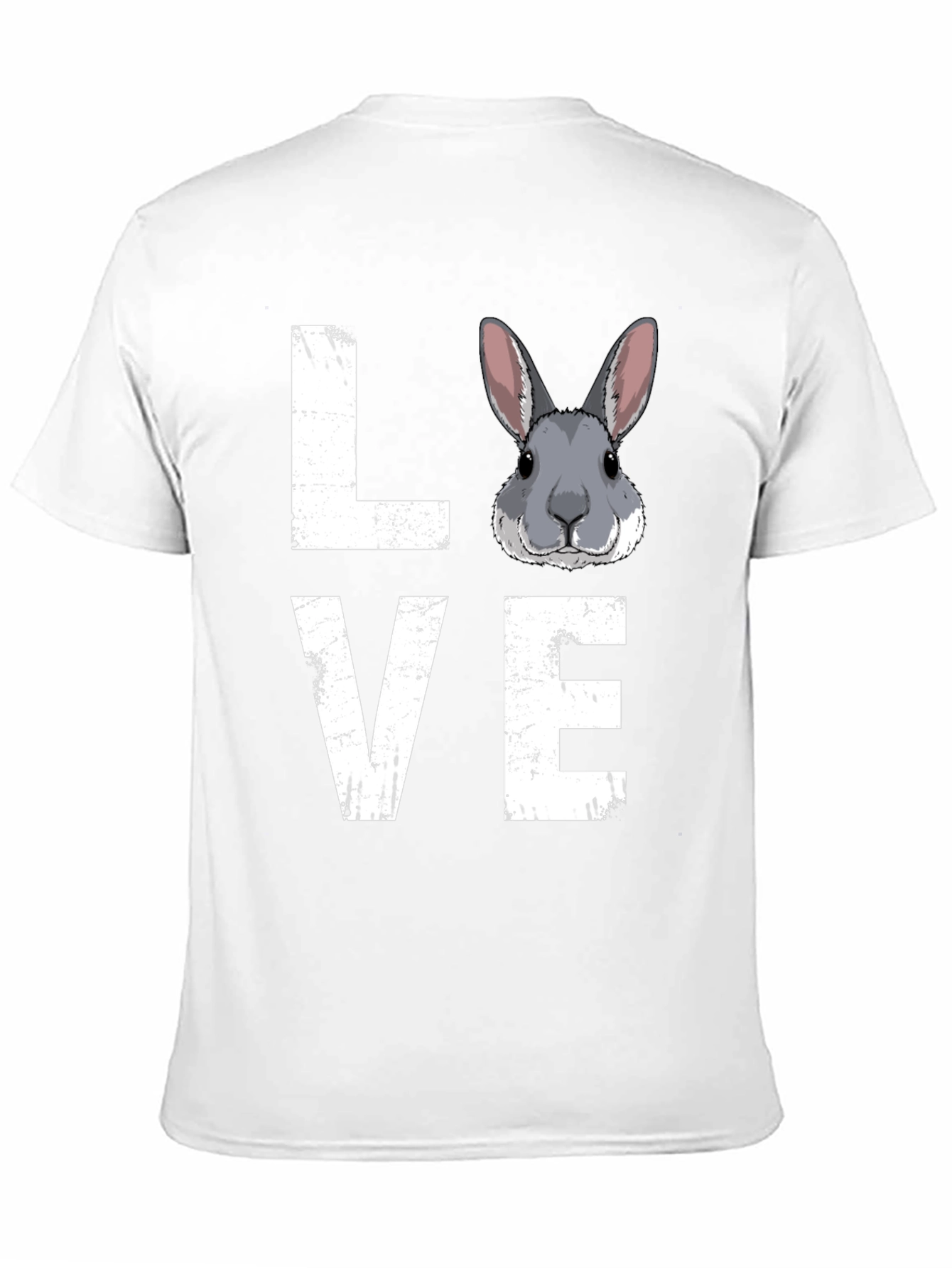 Black Love Rabbit Graphic Print T-Shirt view 11