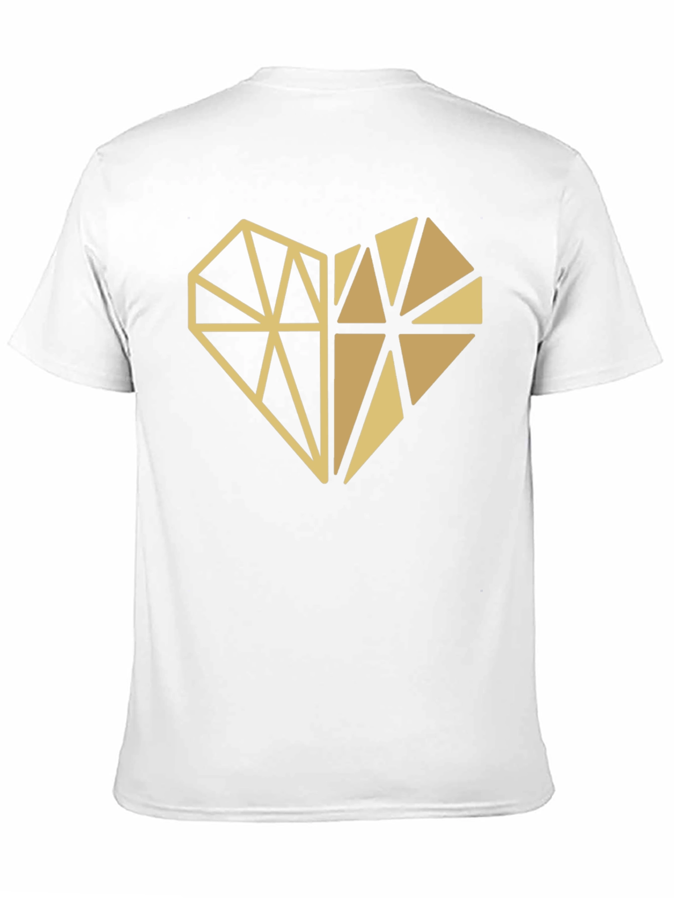 Black Geometric Heart Graphic Tee - Modern Style view 11