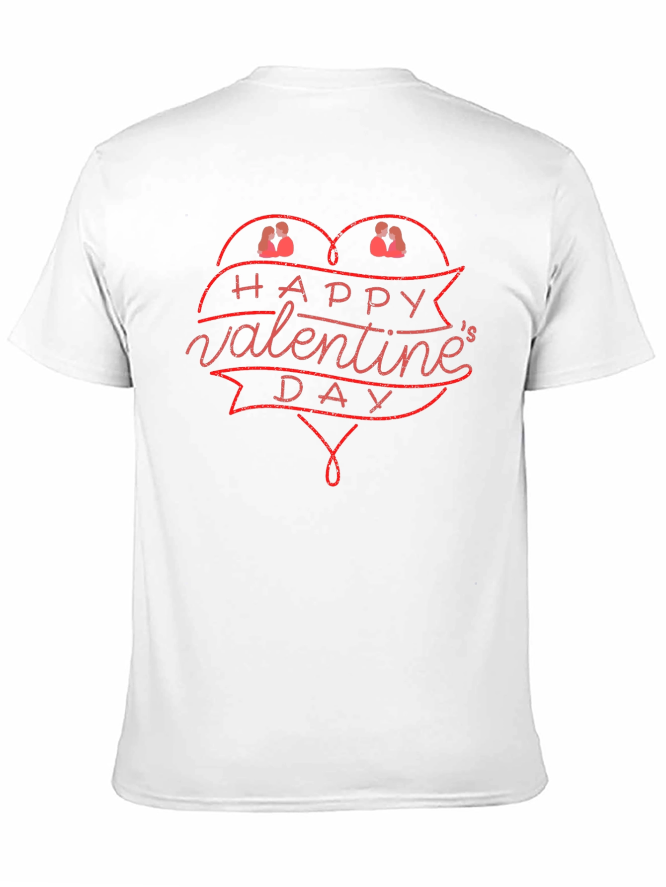 Black Valentine's Day Graphic Tee - Heart Design view 11