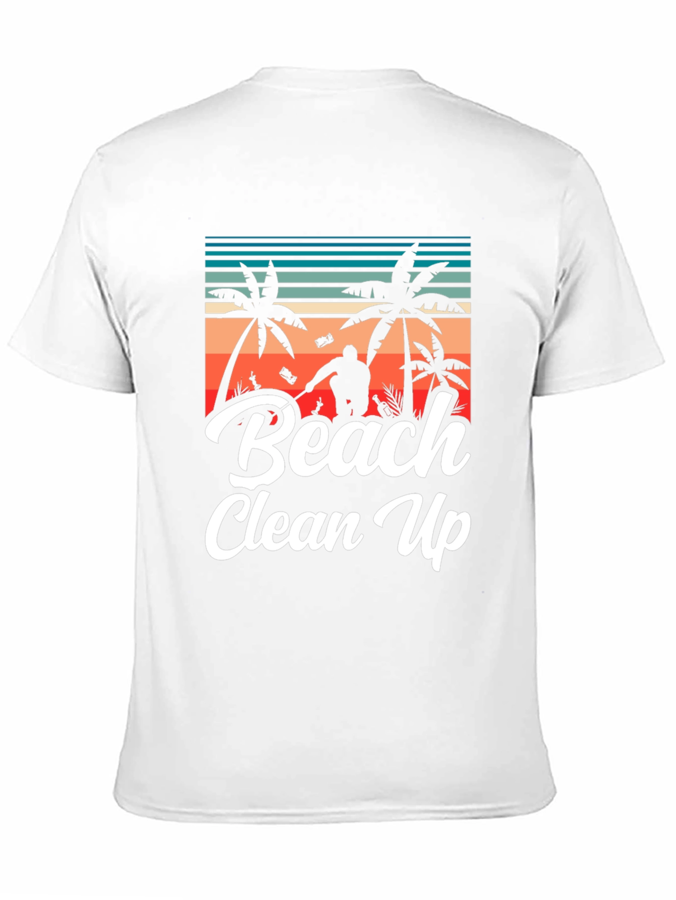 Black Beach Clean Up Graphic T-Shirt, Black view 11
