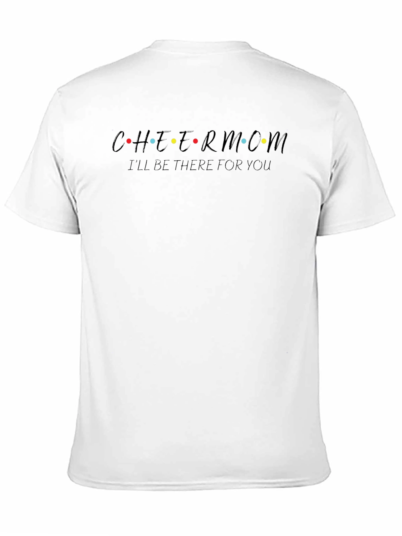 Black Cheer Mom Friends Style T-Shirt view 11