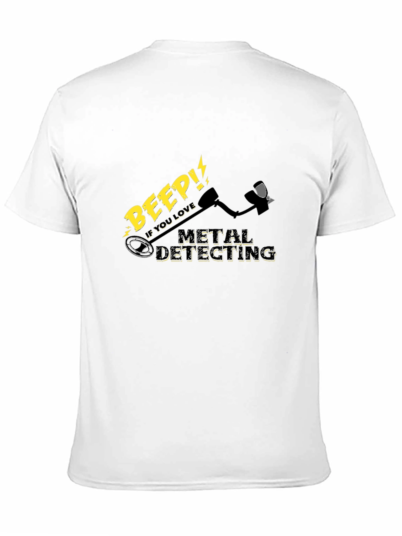 Black Metal Detecting Enthusiast Black T-Shirt view 11