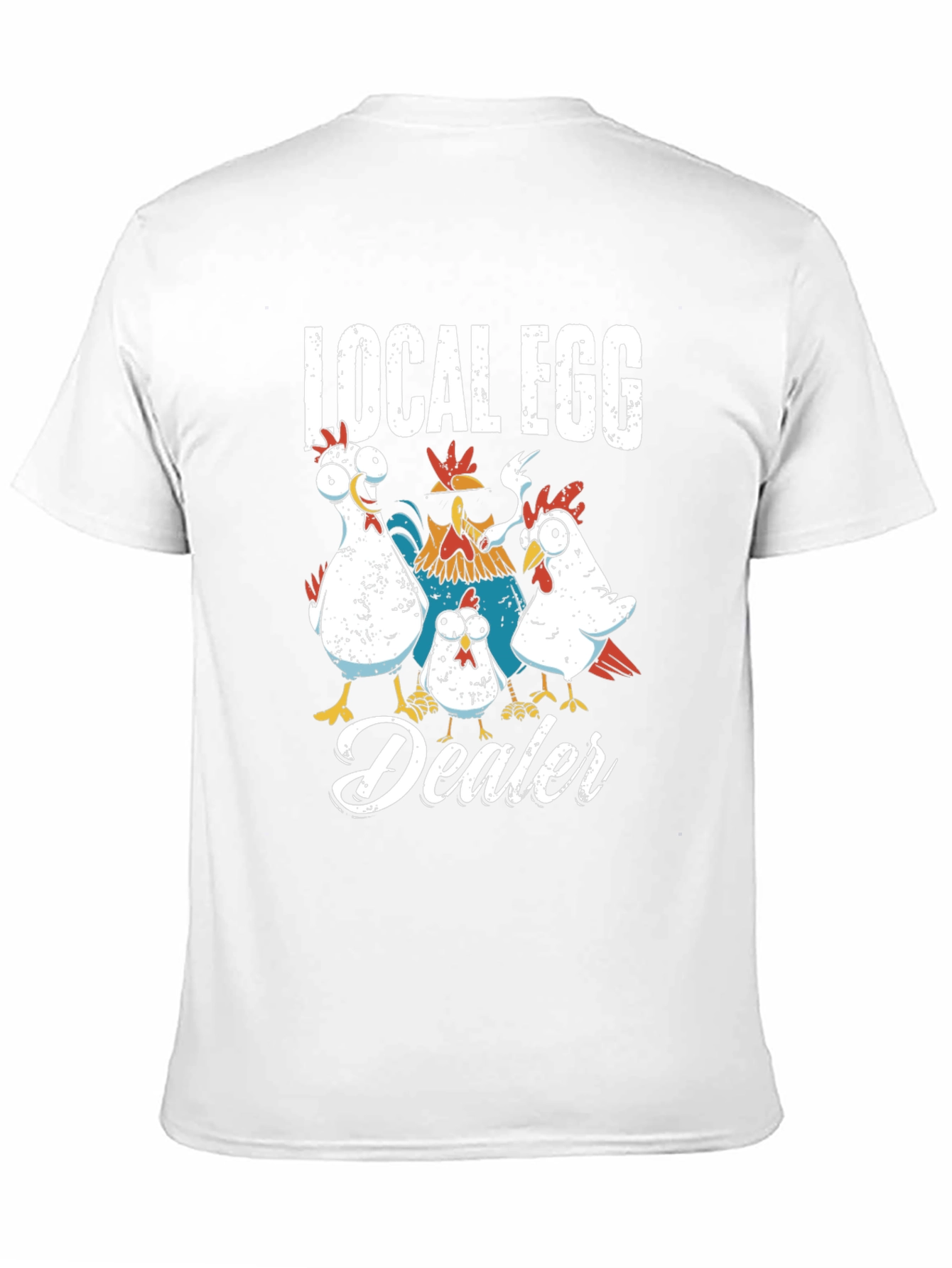 Black Local Egg Dealer Chicken Graphic T-Shirt view 11