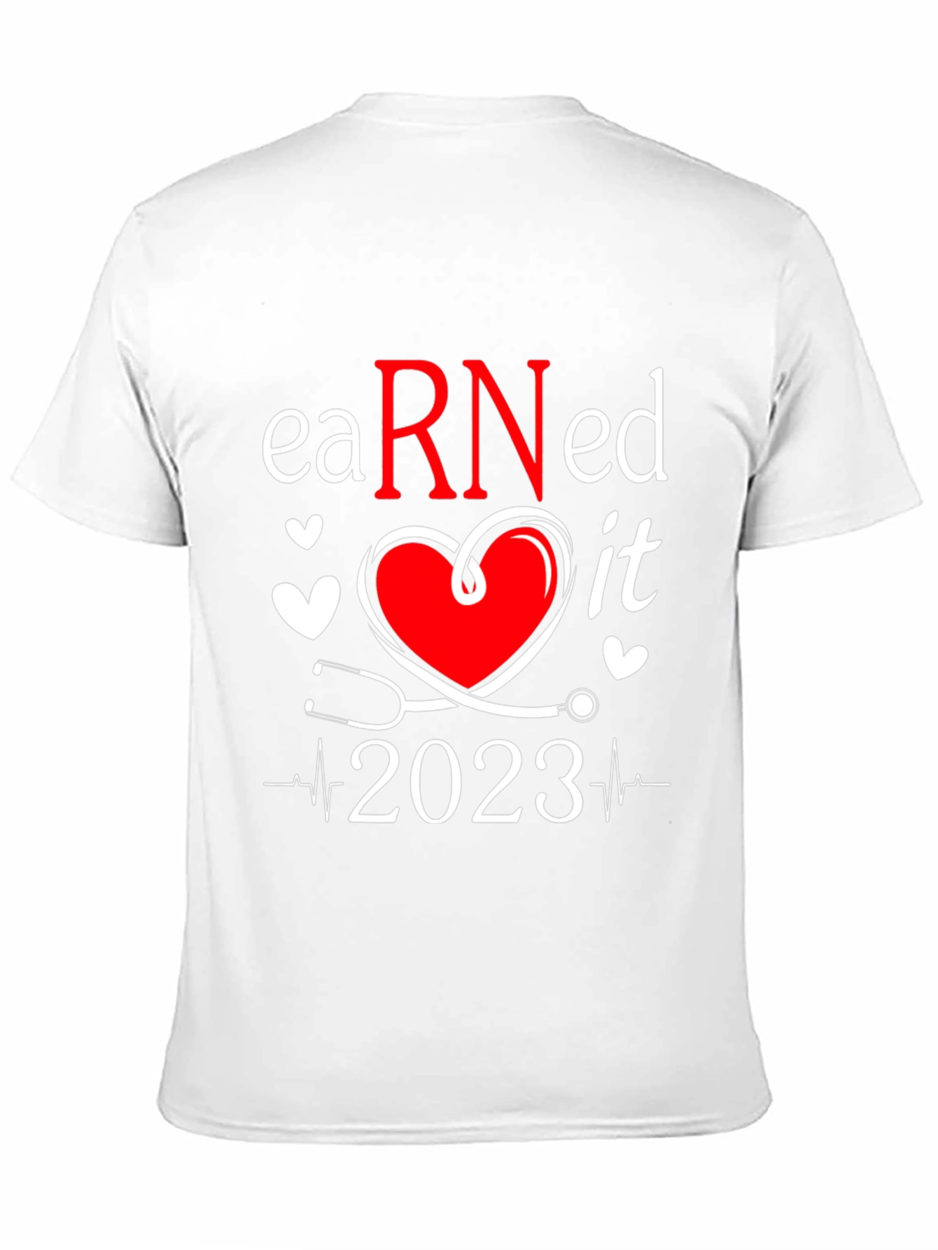Black Earned It RN 2023 Nurse T-Shirt view 11