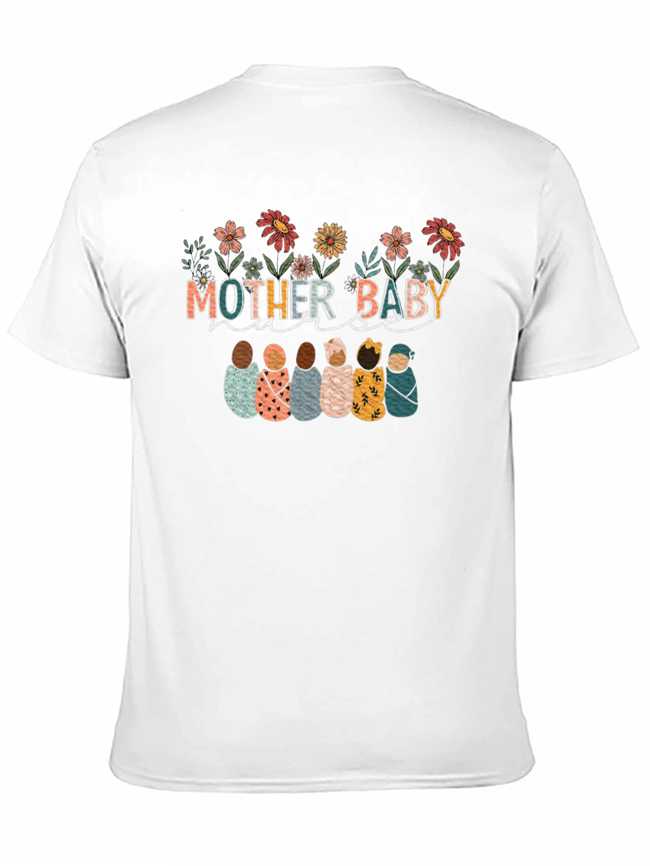Black Mother Baby Nurse Graphic T-Shirt view 11