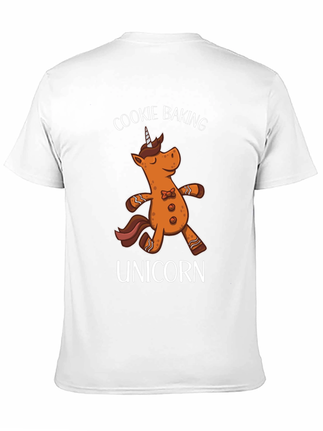 Black Cookie Baking Unicorn T-Shirt view 11