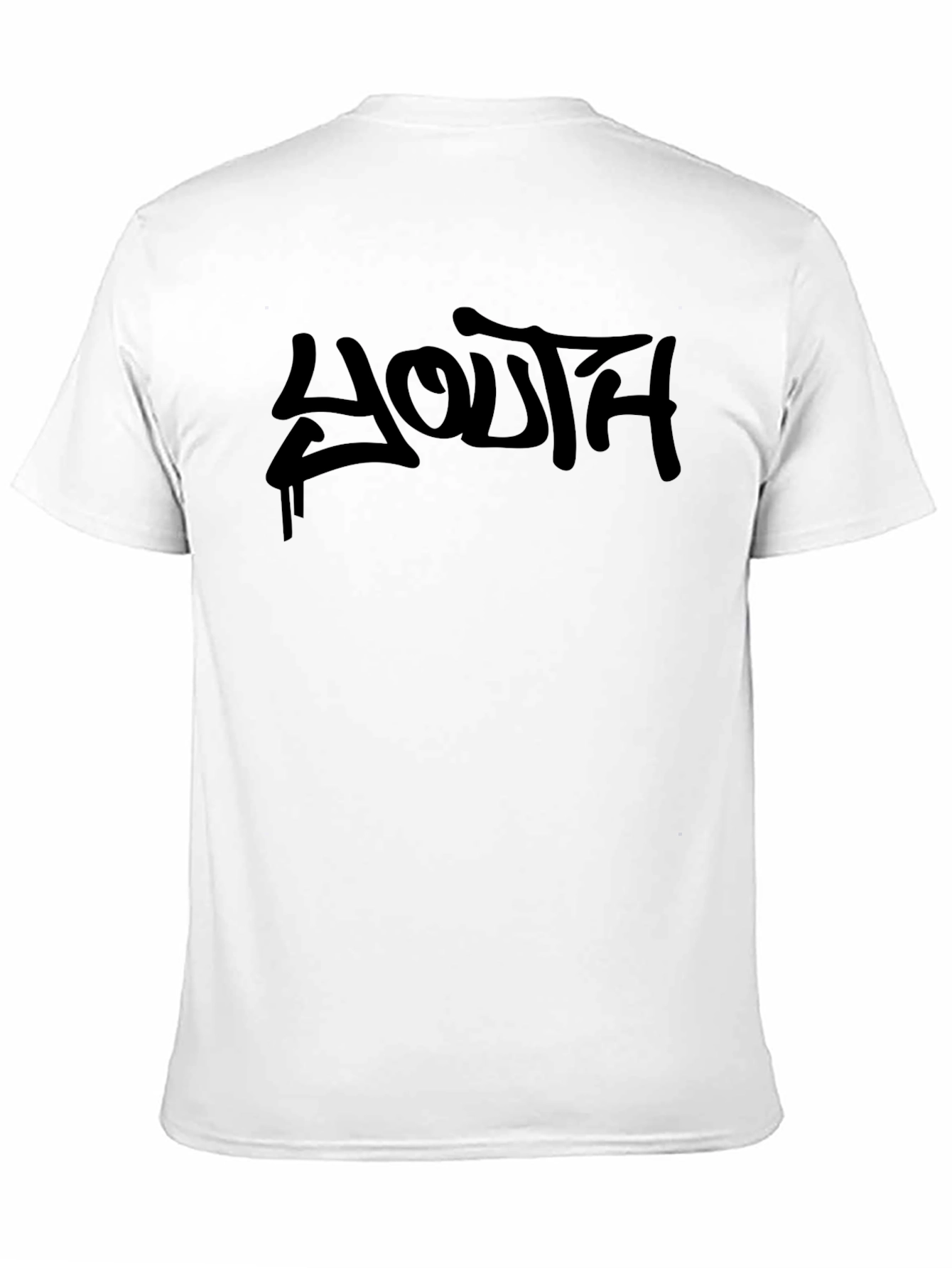 Black Youth Graffiti Style Black T-Shirt view 11