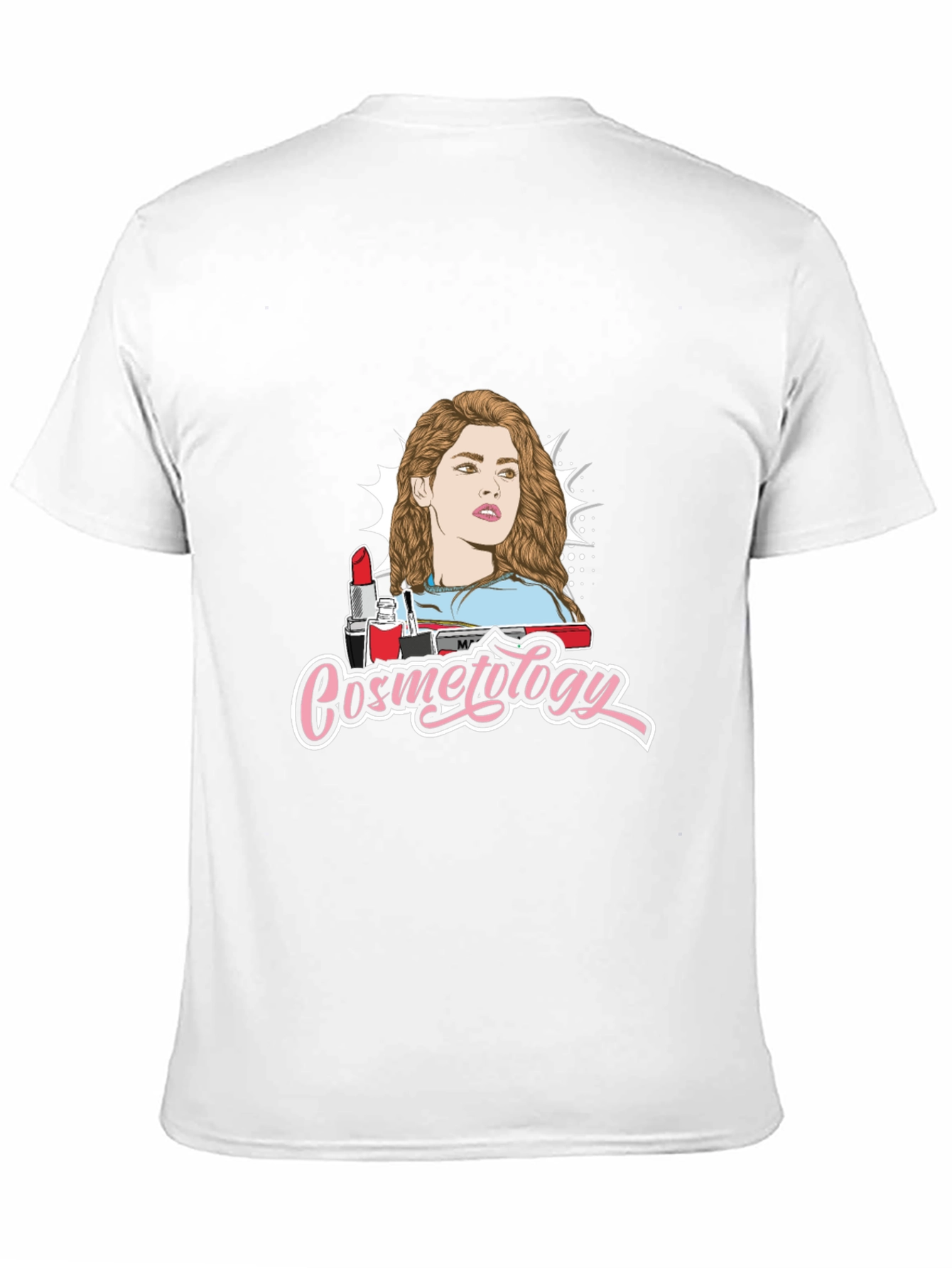 Black Cosmetology Graphic Print Black T-Shirt view 11