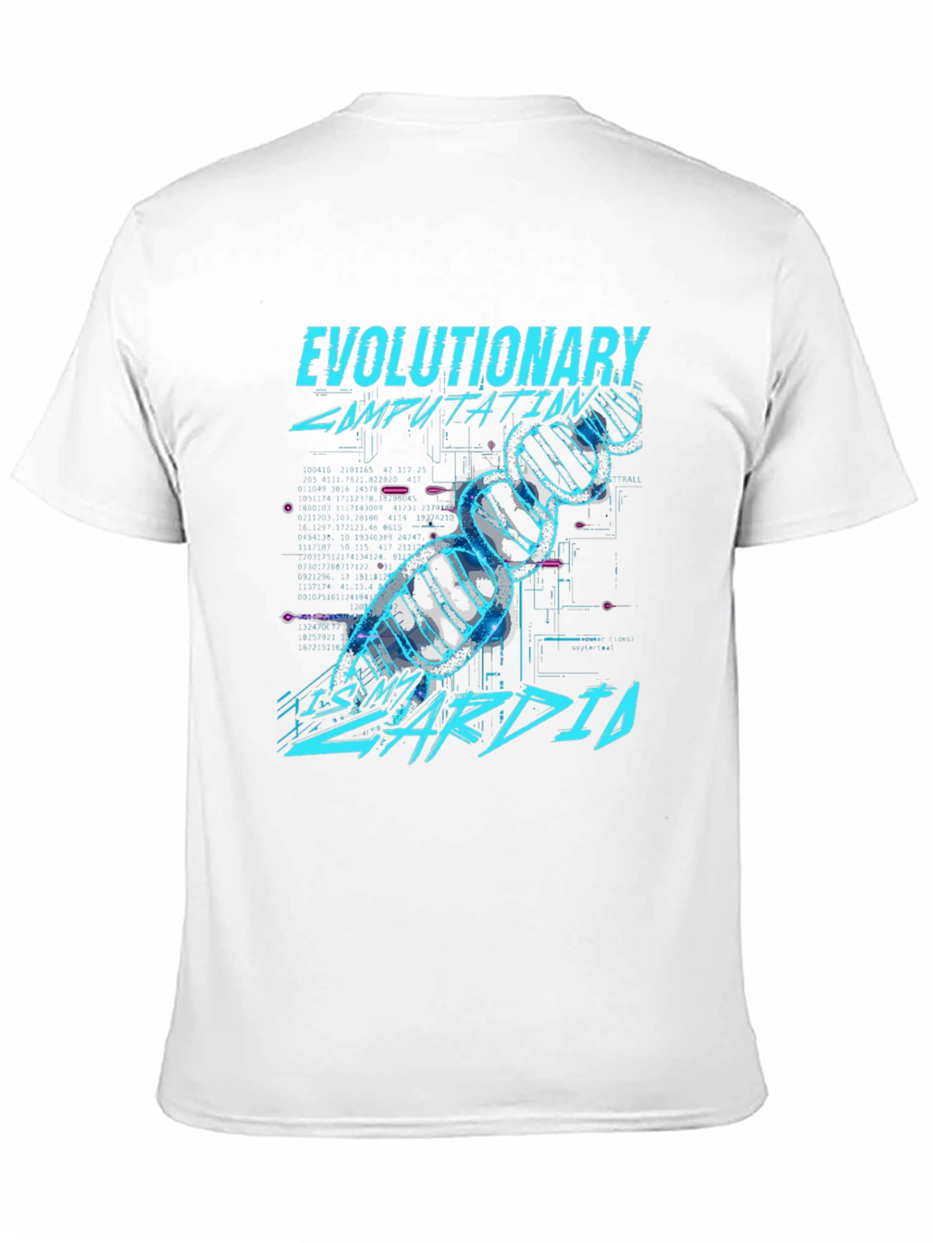 Black Evoluationary Computation T-shirt view 11