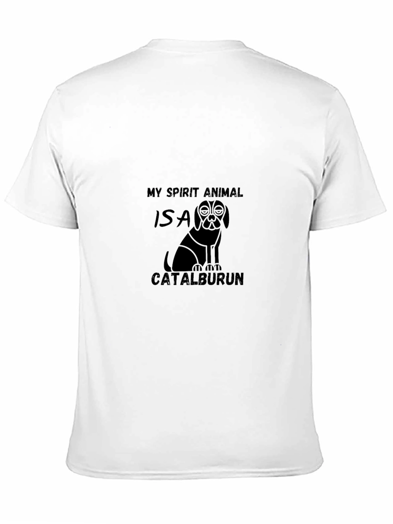 Black Catalburun Spirit Animal Black Graphic T-Shirt view 11