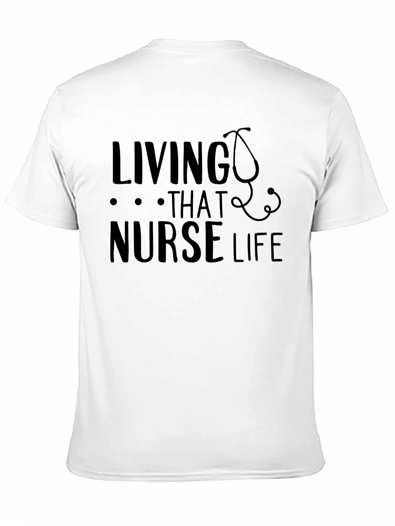 Black Living That Nurse Life Graphic Tee view 11