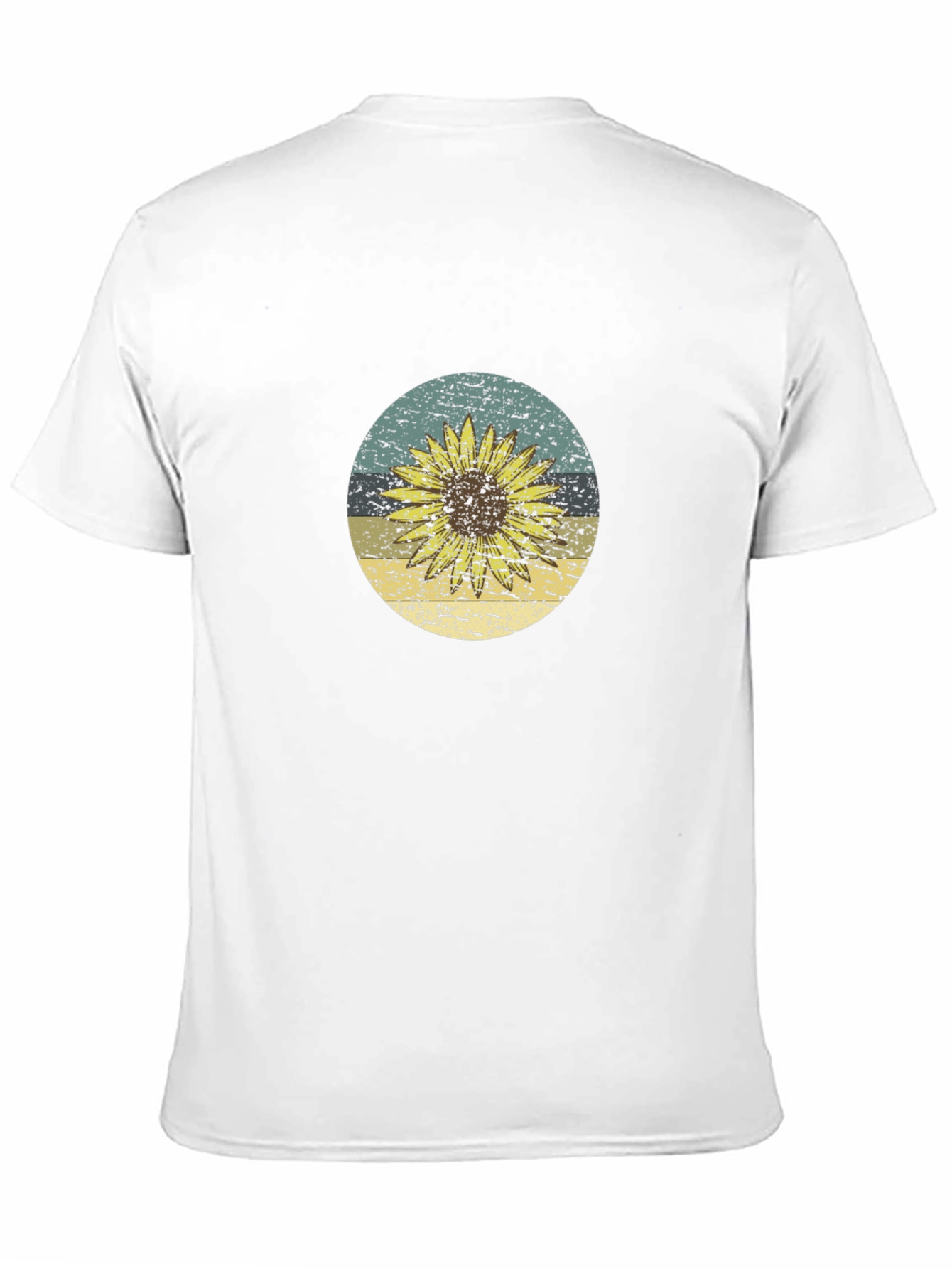 Black Sunflower Graphic Tee - Black Cotton T-Shirt view 11