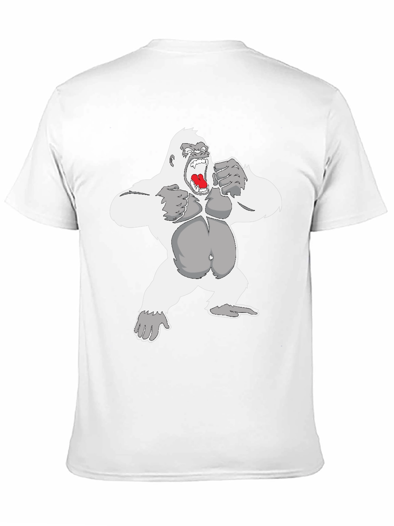 Black Angry Gorilla Graphic Tee - Men's Black T-Shirt view 11