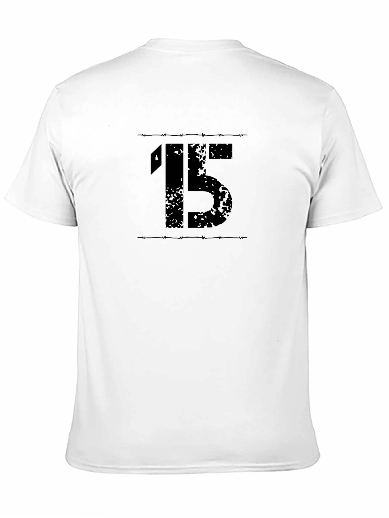 Black Men's Black "15" Graphic Tee view 11