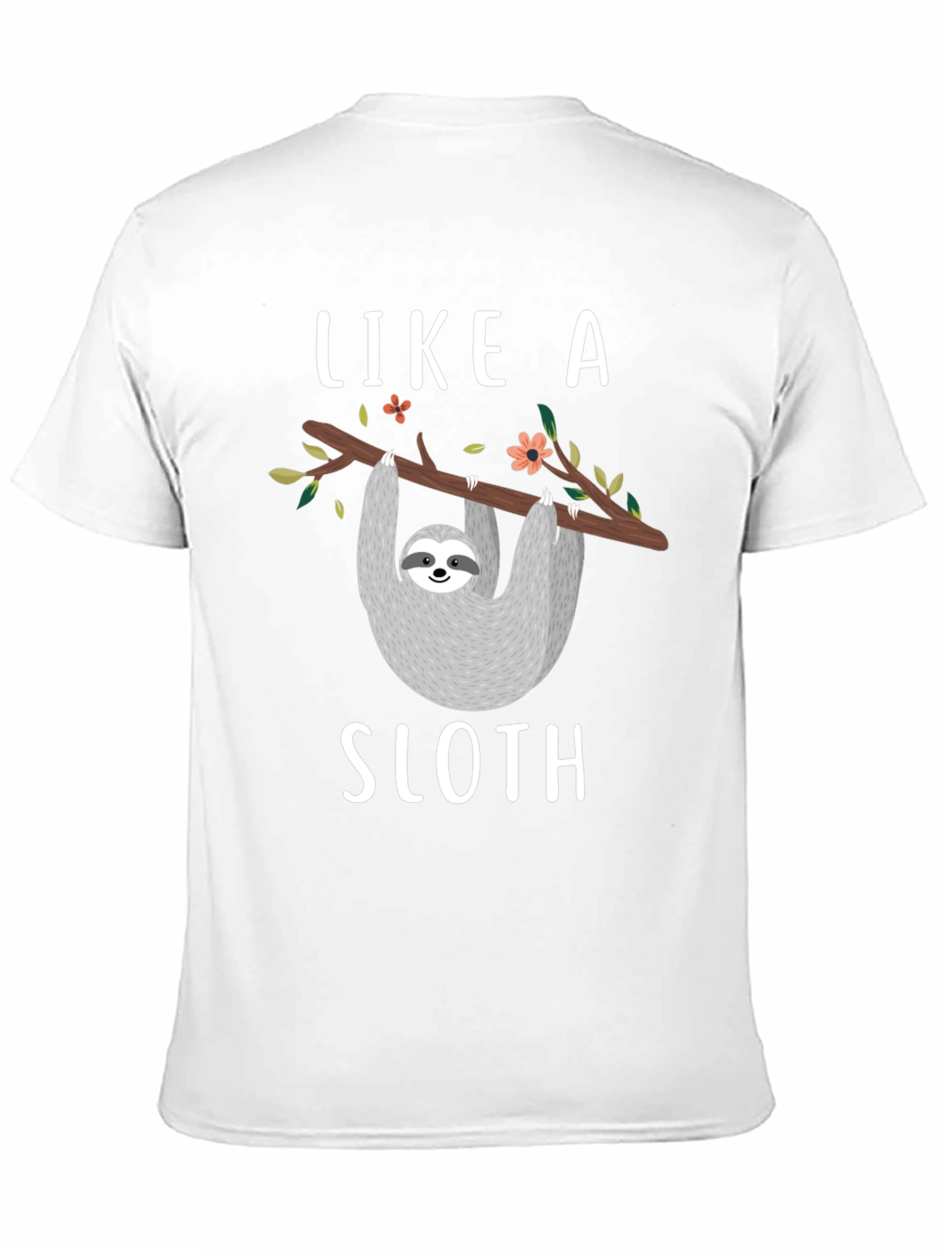 Black Like a Sloth T-Shirt - Funny Animal Tee view 11