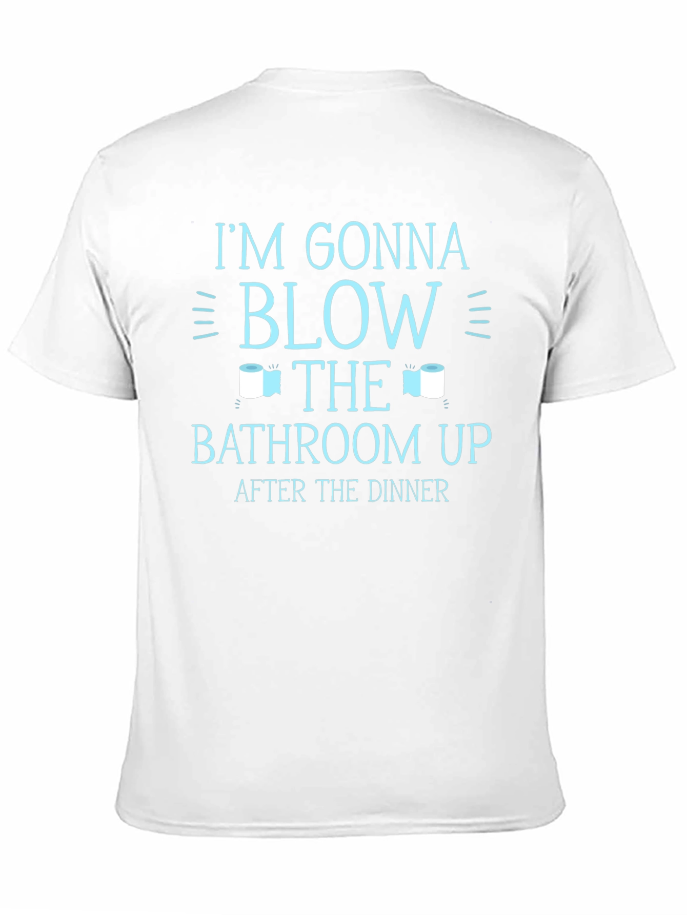 Black Funny Bathroom Humor T-Shirt view 11