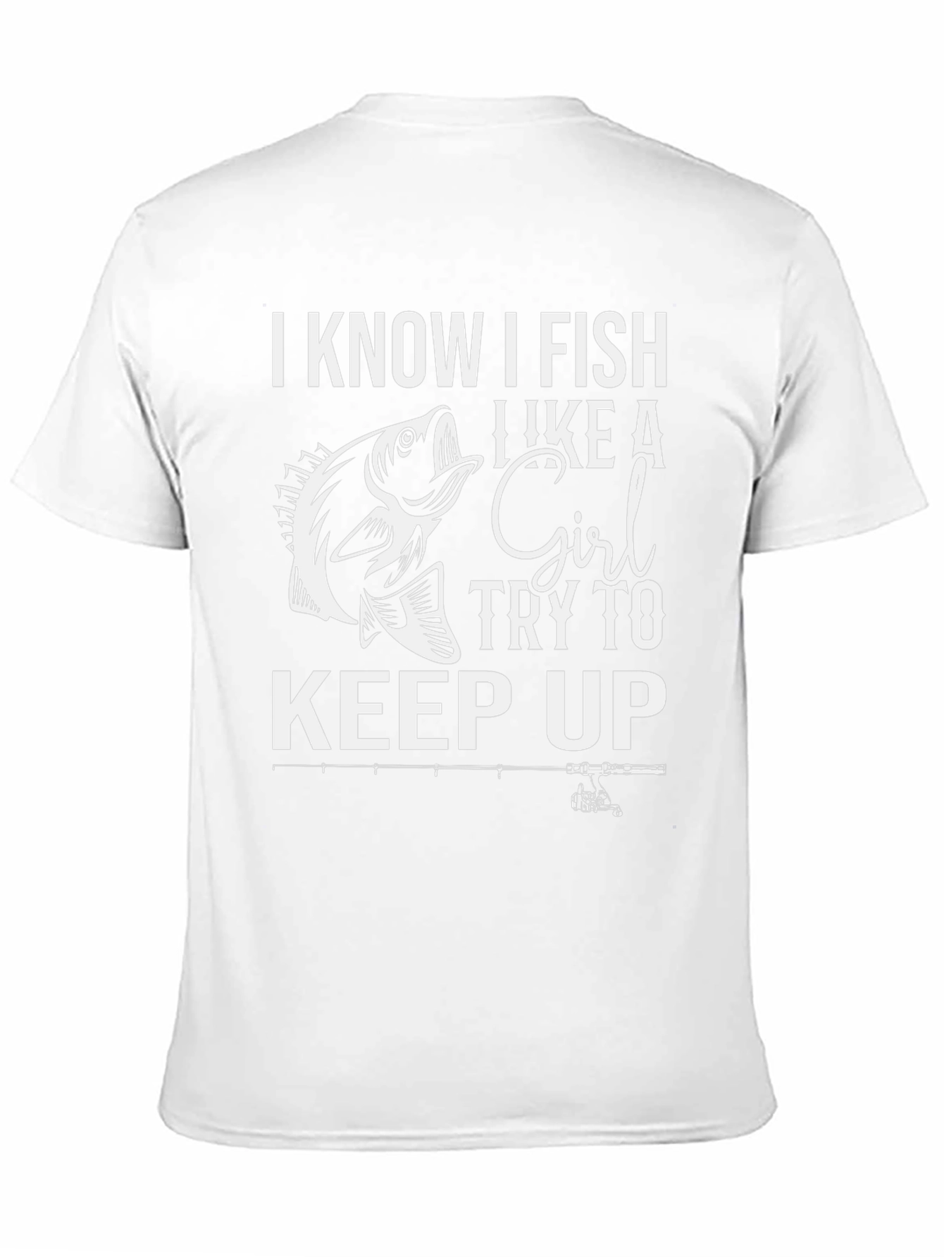 Black I Know I Fish Like a Girl Black T-Shirt view 11