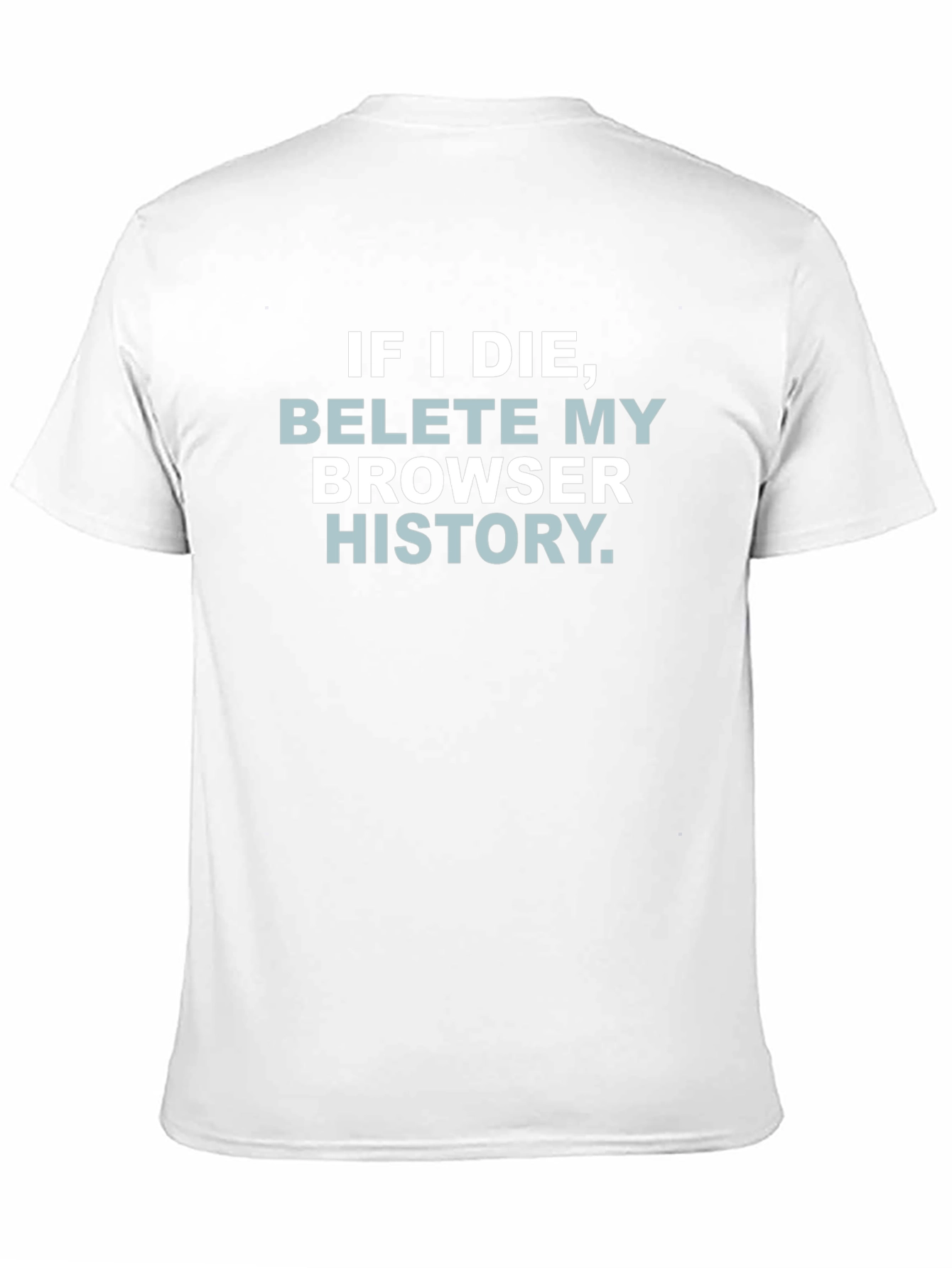 Black Delete Browser History Graphic Tee view 11