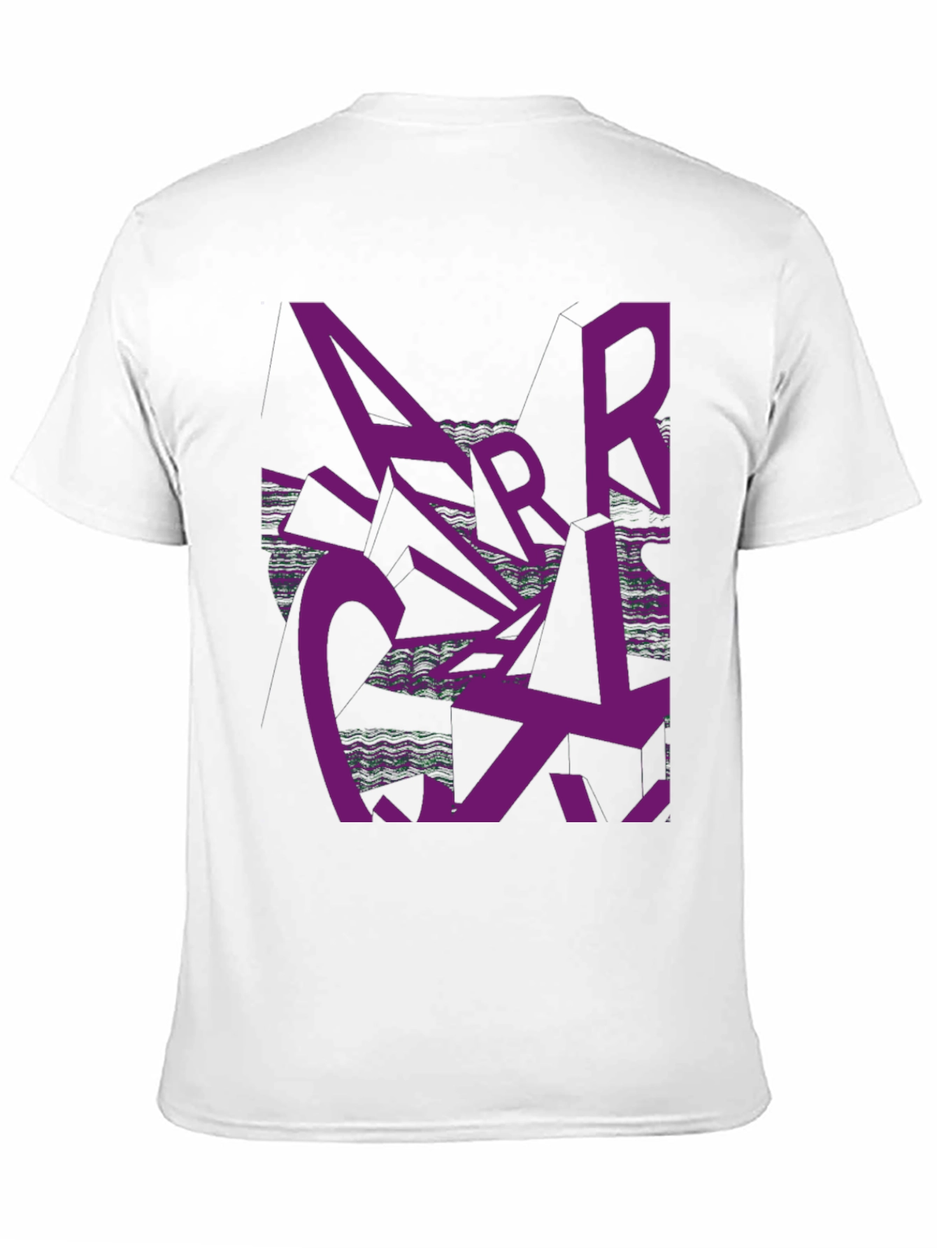 Black Abstract Graphic Print Black T-Shirt view 11