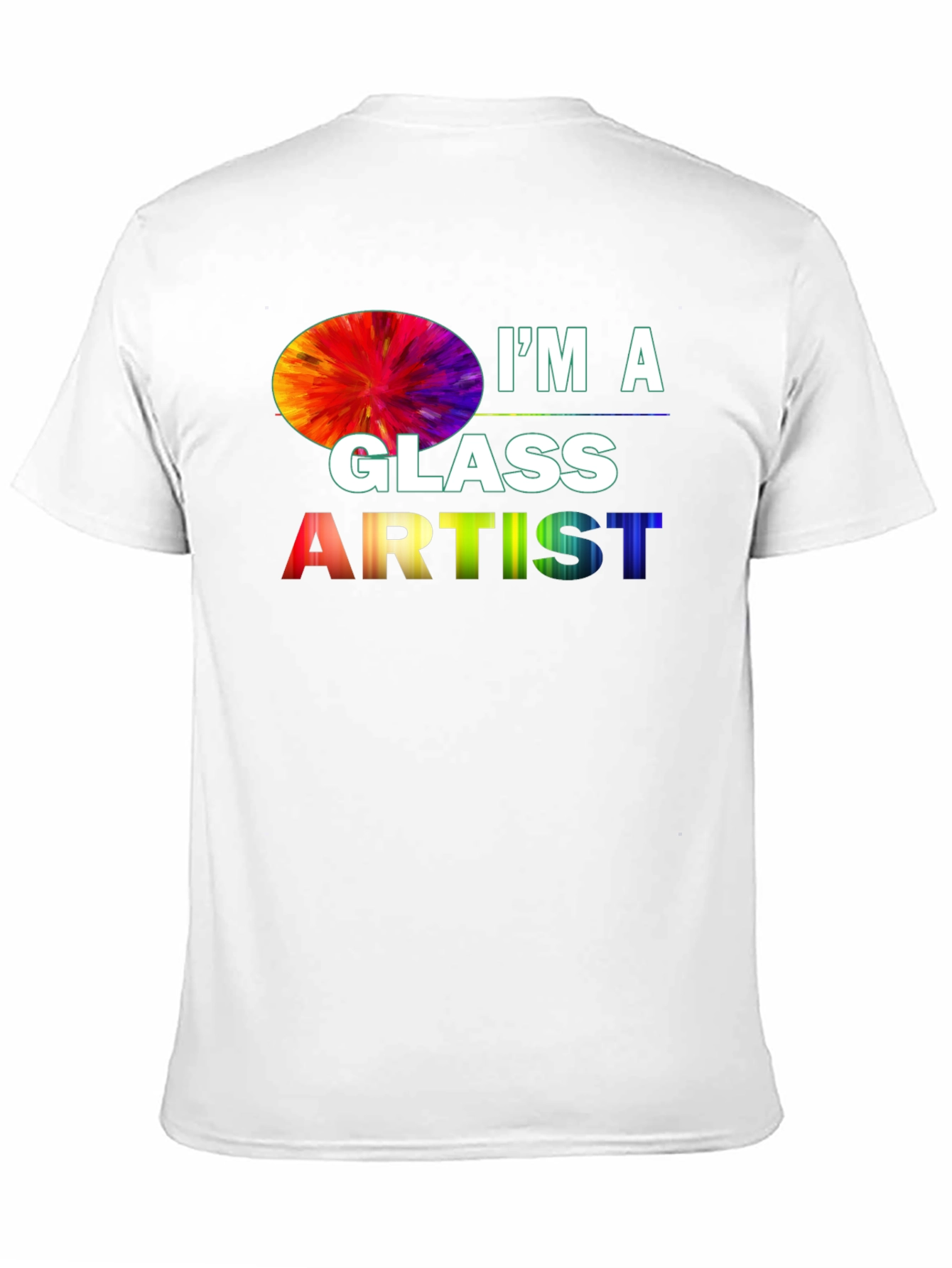 Black I'm a Glass Artist T-Shirt view 11