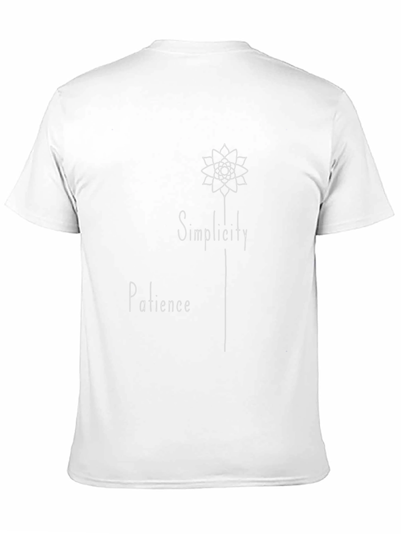 Black Simplicity Patience Graphic Tee - Black Cotton view 11