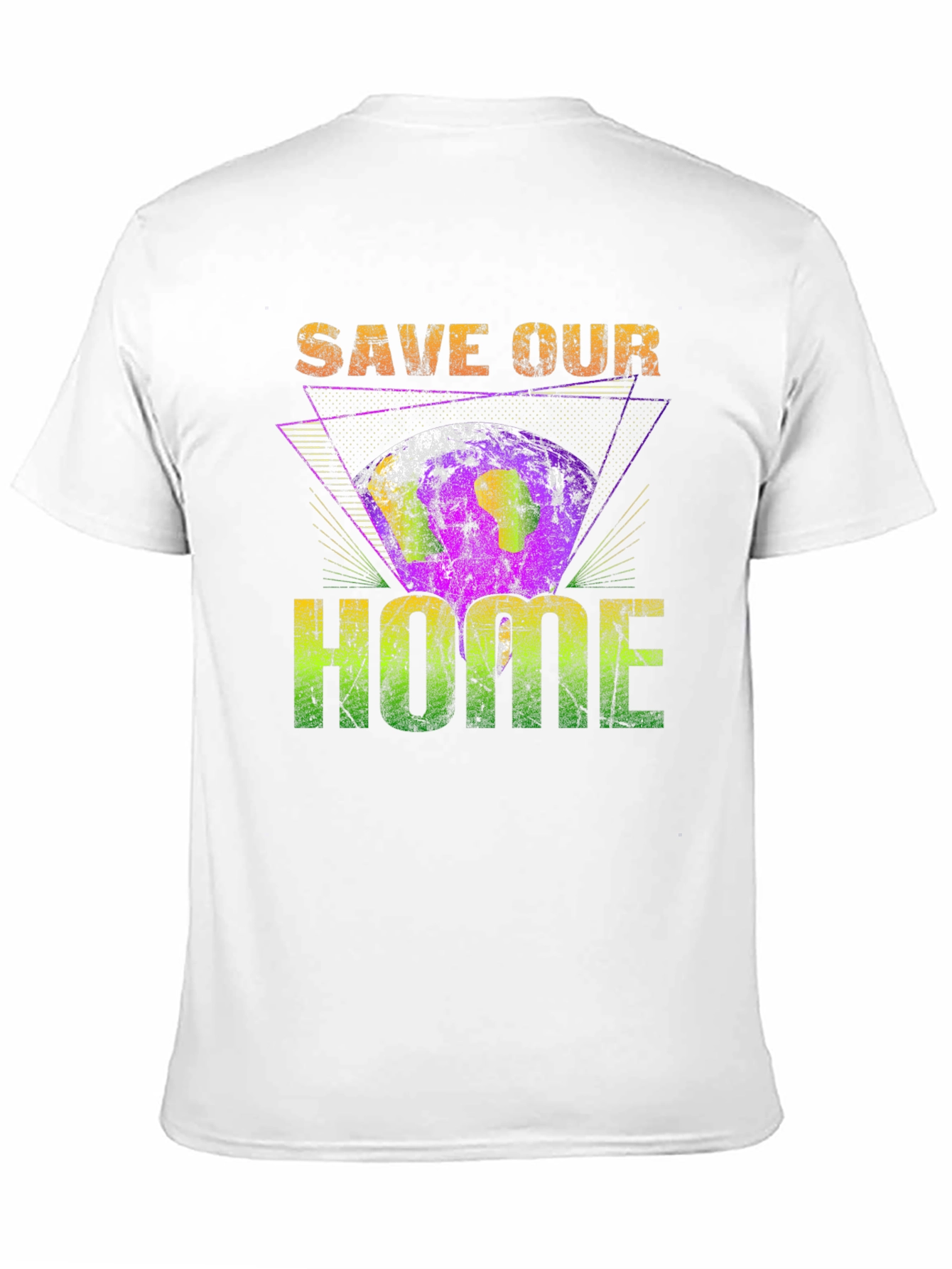 Black Save Our Home Earth Graphic T-Shirt view 11