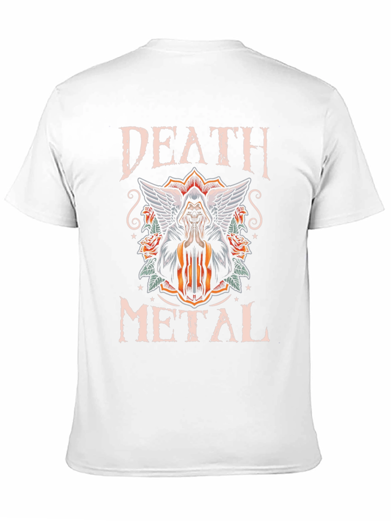 Black Death Metal Graphic T-Shirt view 11