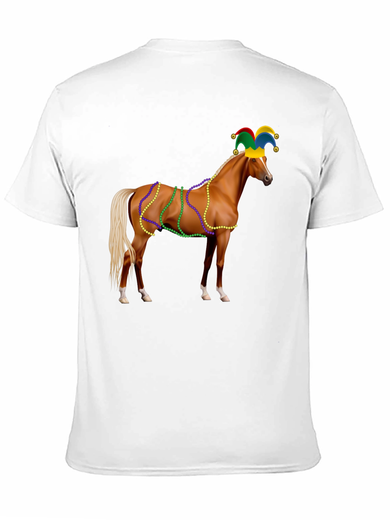 Mardi Gras Horse Graphic T-Shirt - 11