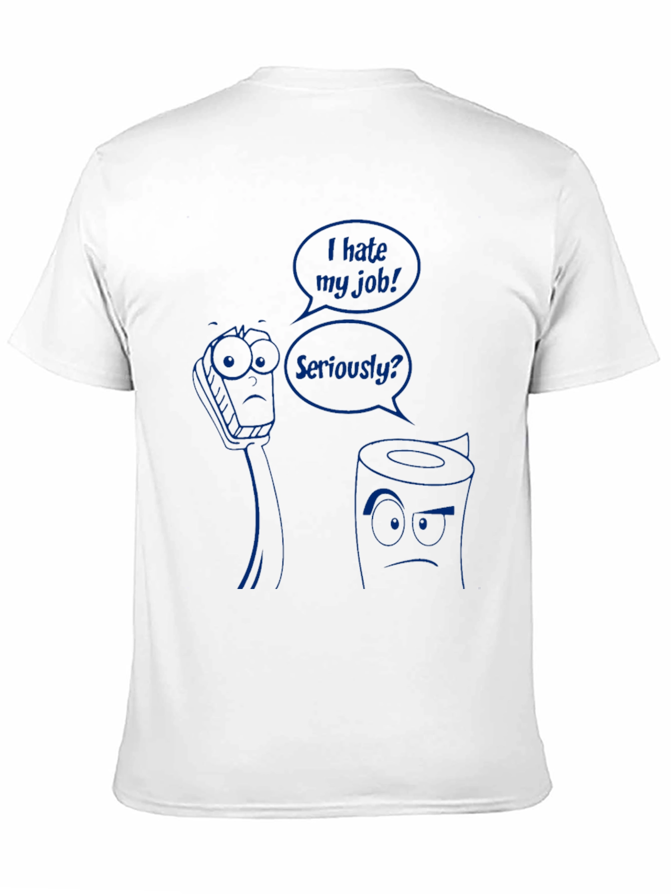 Black Funny "I Hate My Job" Graphic T-Shirt view 11